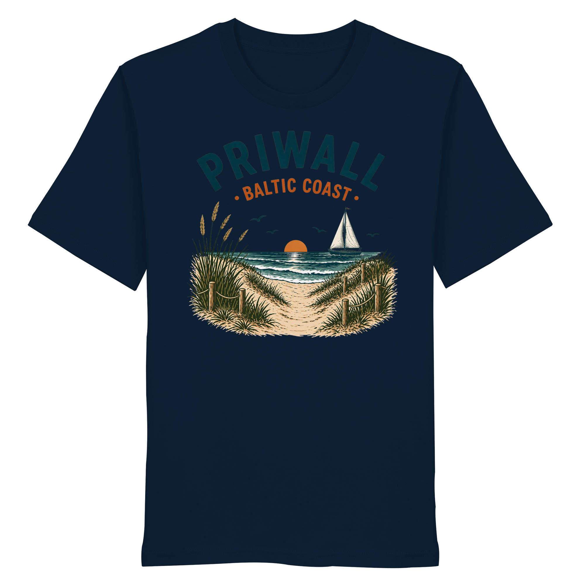 Ostsee T-Shirt – Priwall Vibes Baltic Coast – Sommer Strand Shirt Unisex