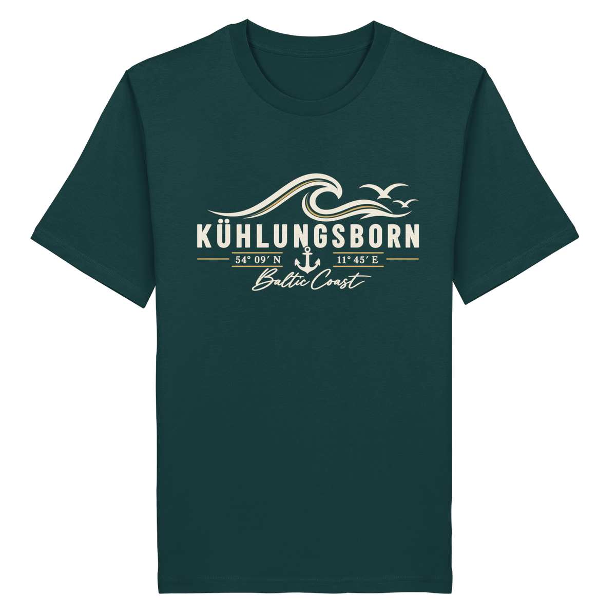 Kühlungsborn – Baltic Coast - Dark Edition - T-Shirt 100% Bio Baumwolle