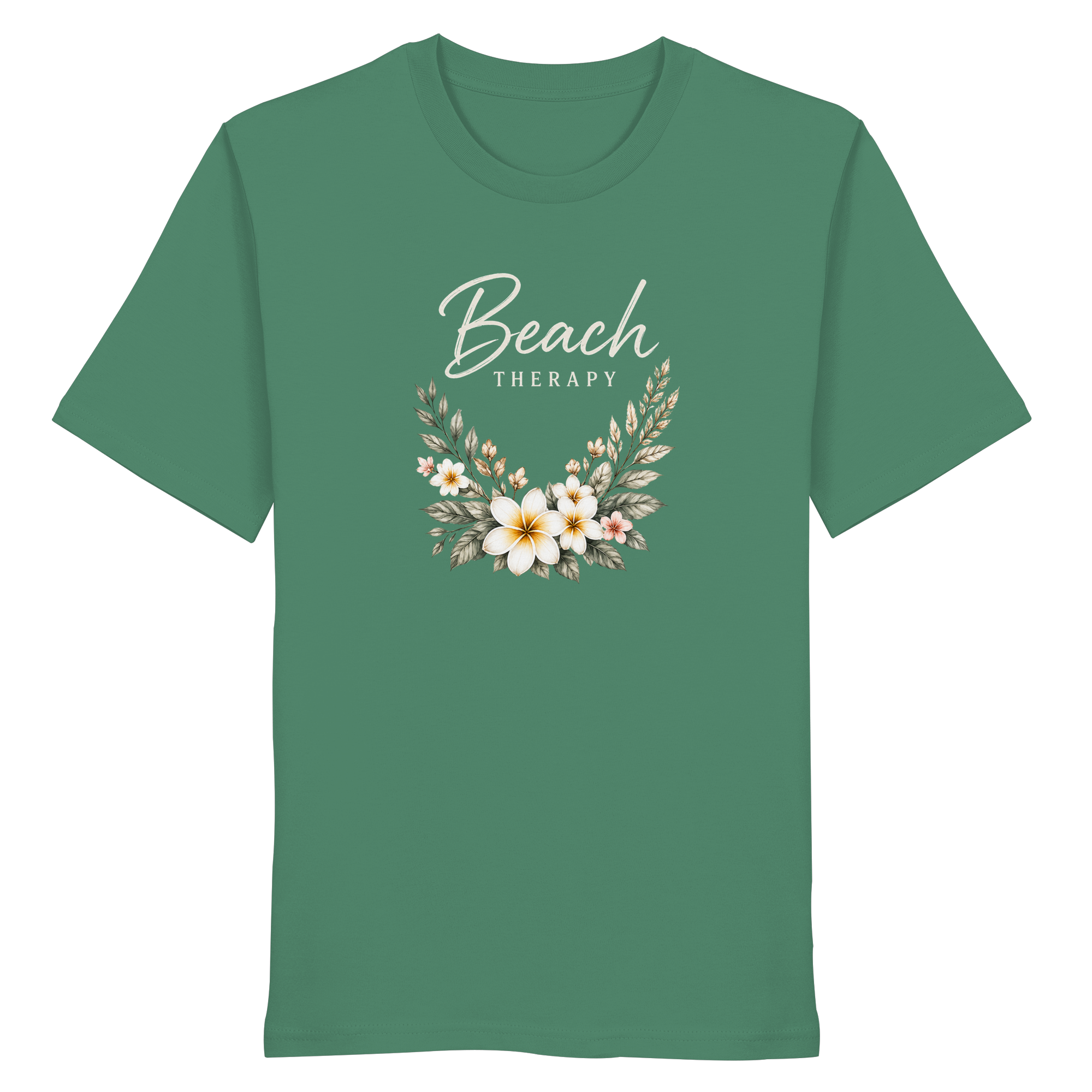 Beach Therapy – Floral Collection | Helle Schrift  - Organic Shirt