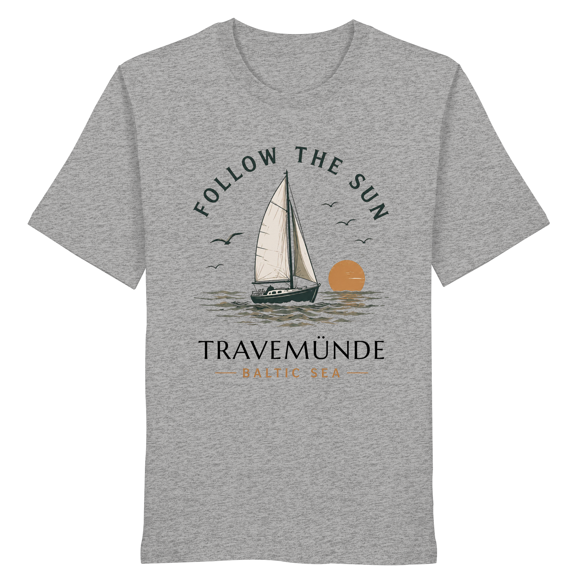 Travemünde Follow The Sun Shirt – Ostsee Bio Baumwolle