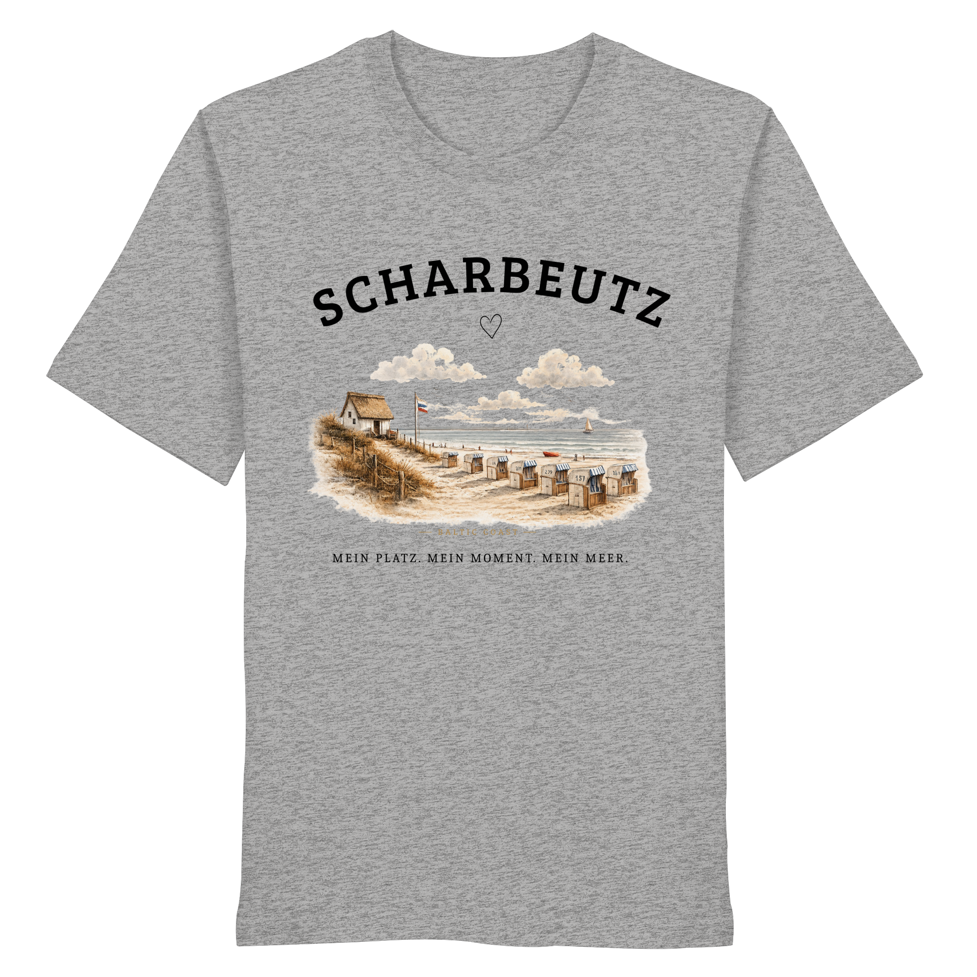 Scharbeutz Ostsee Shirt – Strandhaus am Meer – Bio T-Shirt Unisex