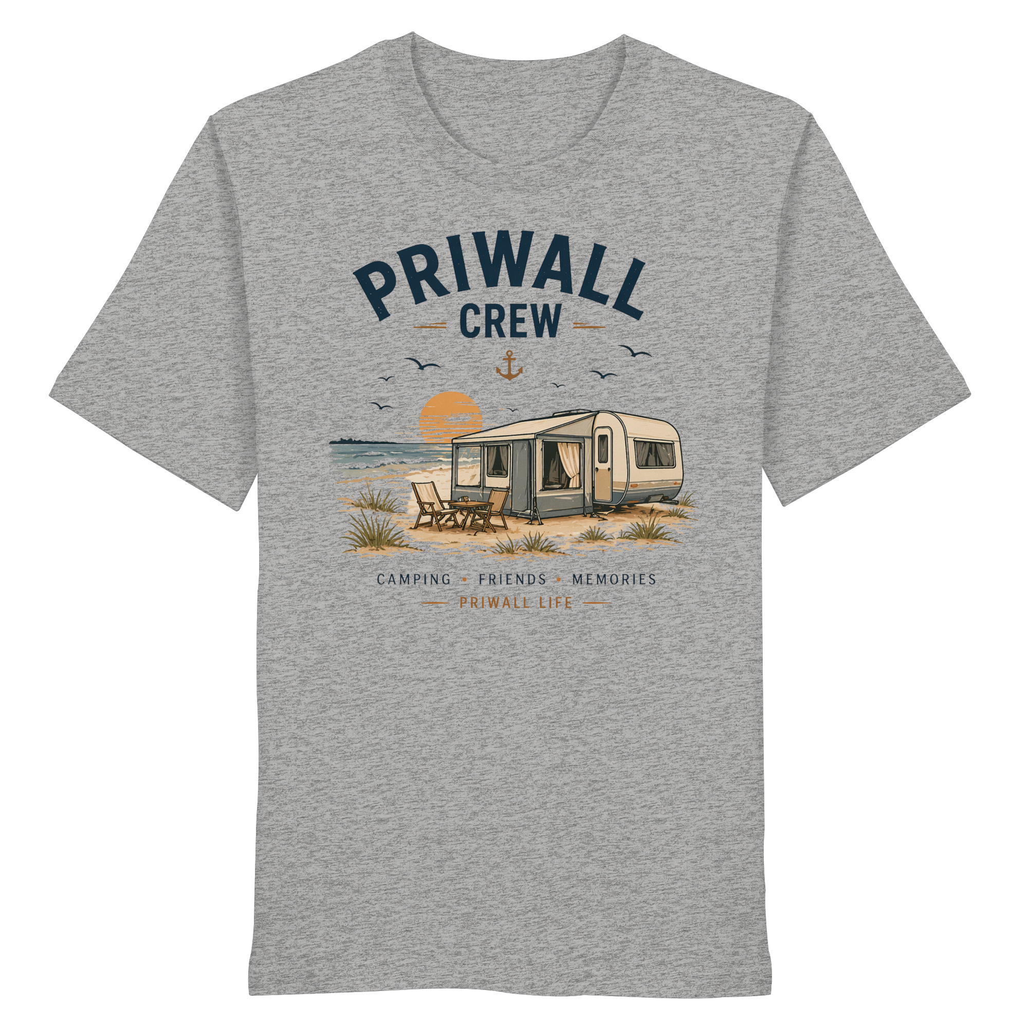 Priwall Crew T-Shirt – Ostsee Shirt – Organic Unisex Baumwolle