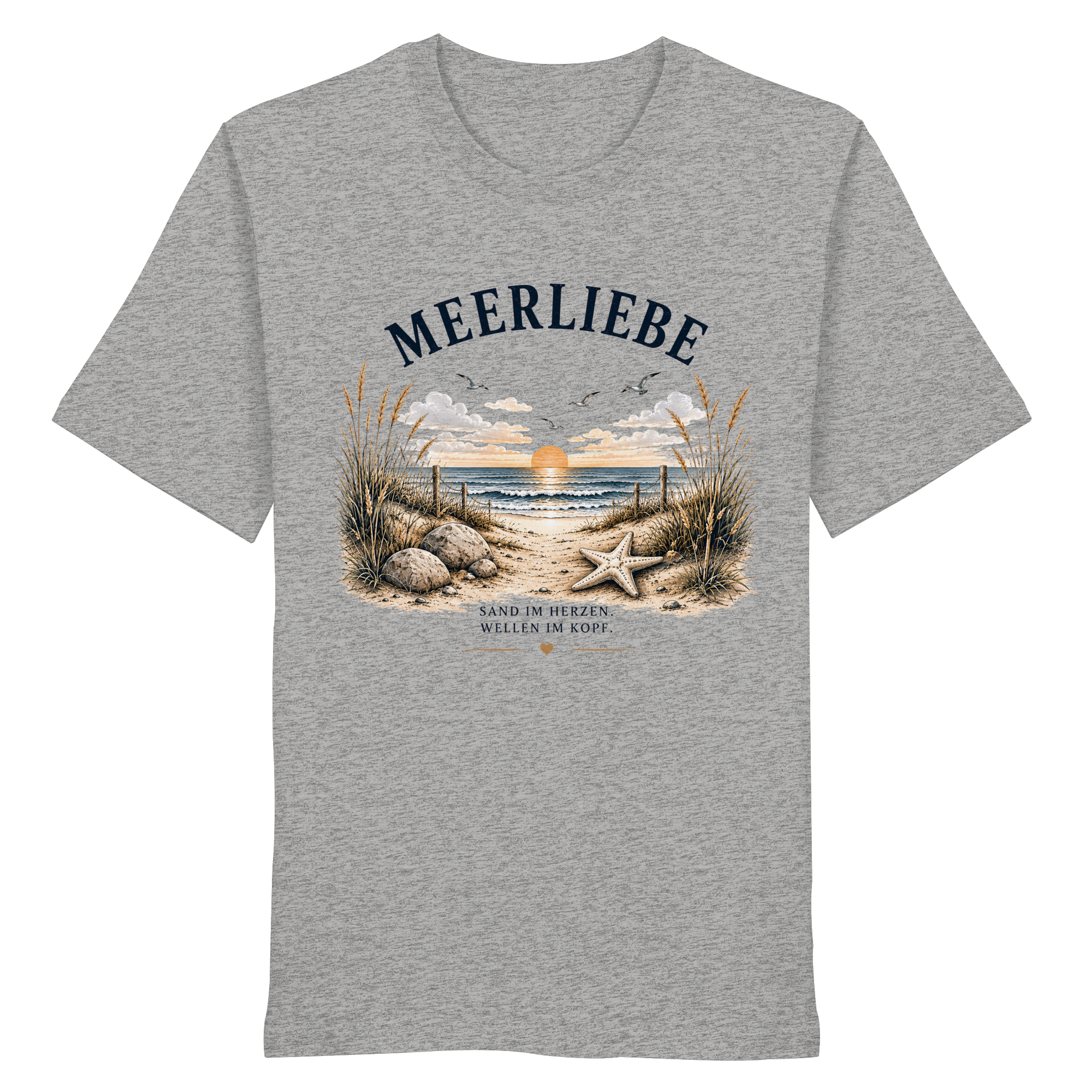 Meerliebe Shirt – Küstengefühl Sea & Soul – Bio T-Shirt Unisex