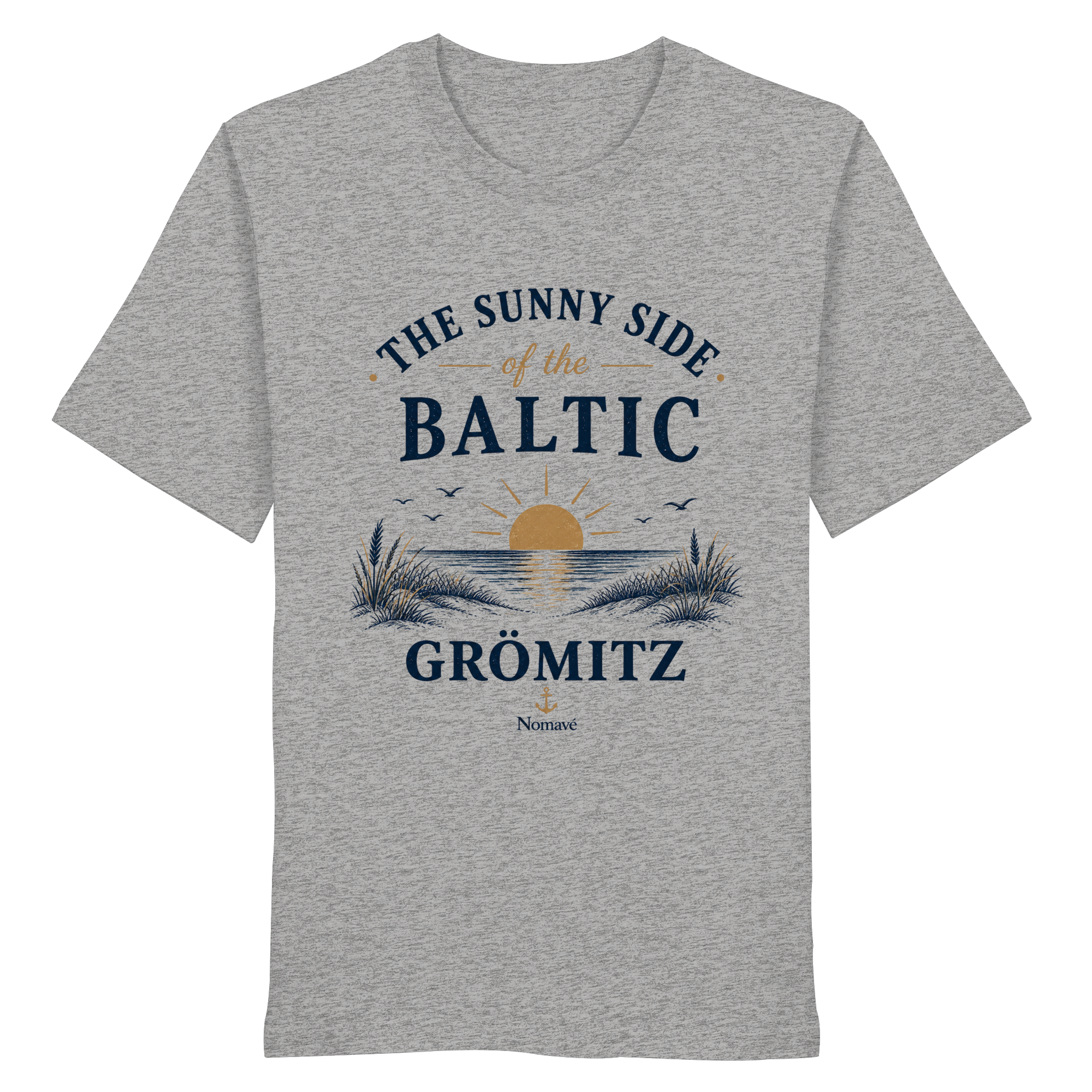 Grömitz - The Sunny Side - Sonnenseite Ostsee Bio T - Shirt