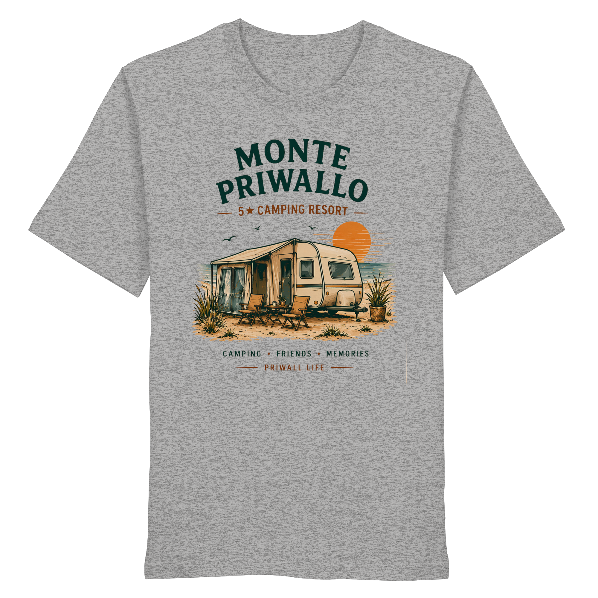 Ostsee Camping T-Shirt – Vanlife Shirt Monte Priwallo – Priwall Vibes