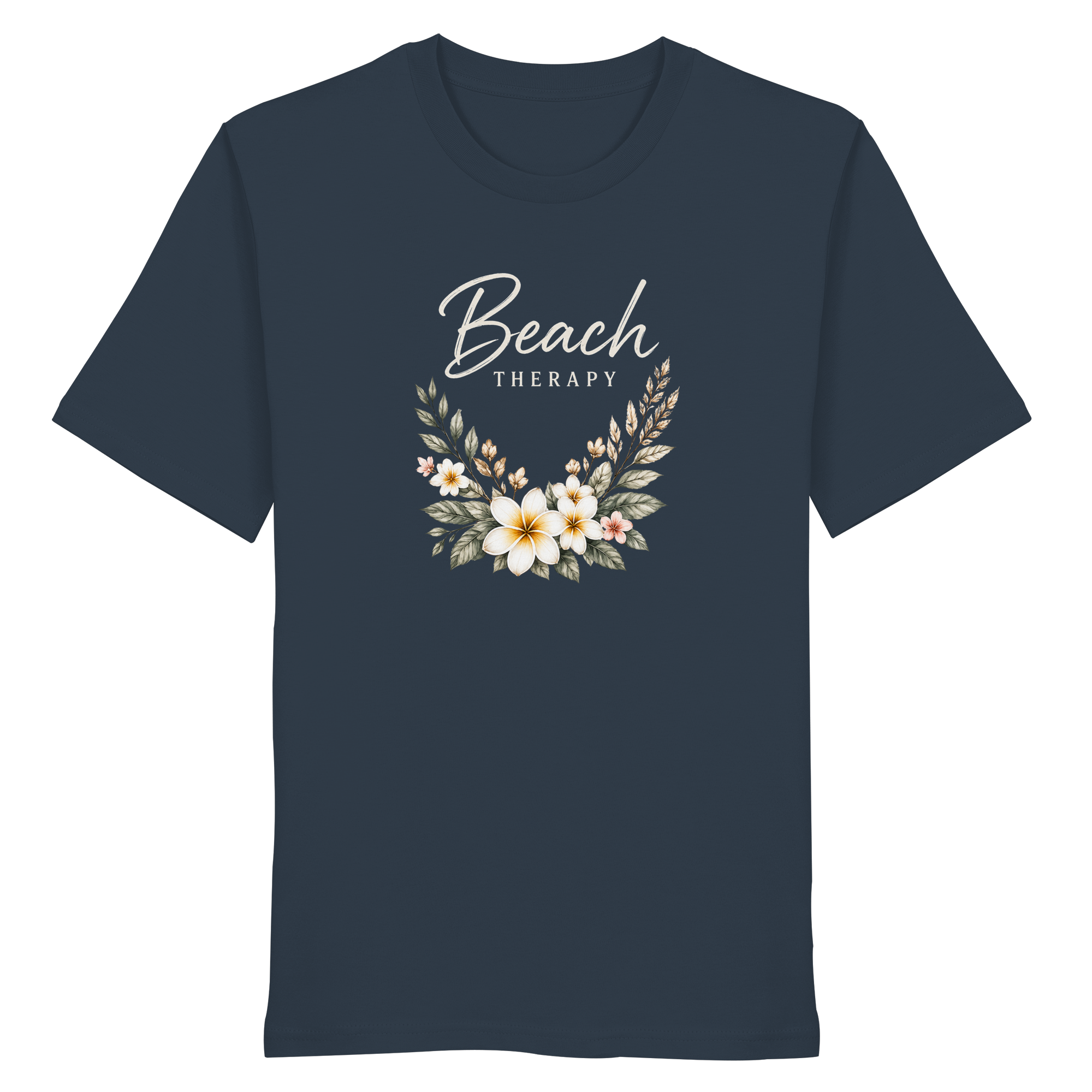 Beach Therapy – Floral Collection | Helle Schrift  - Organic Shirt