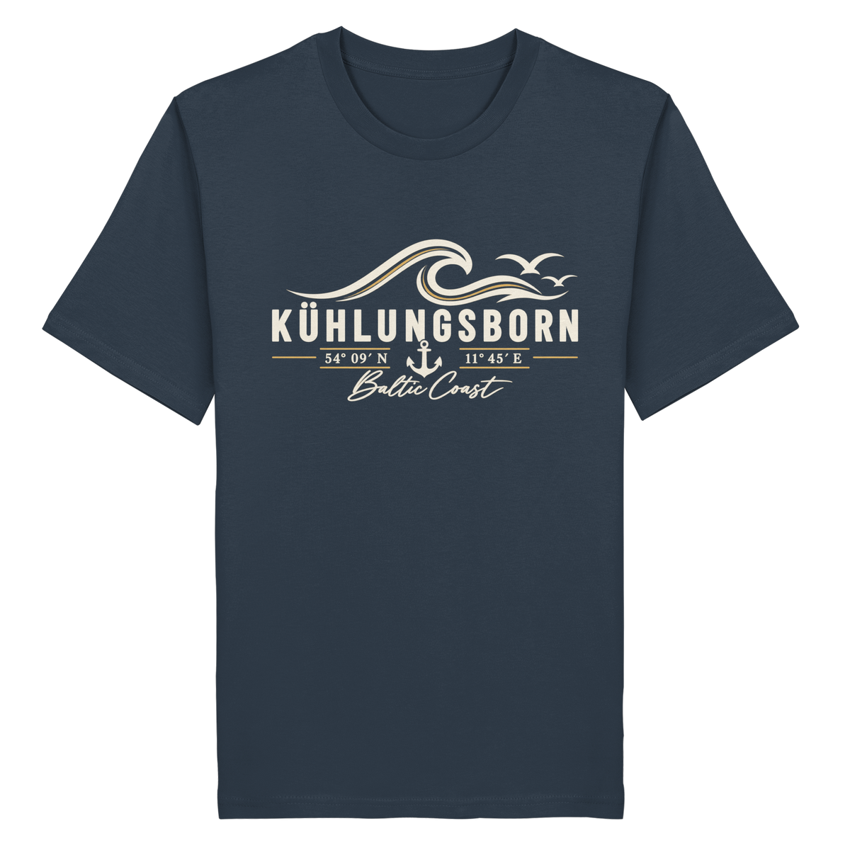 Kühlungsborn – Baltic Coast - Dark Edition - T-Shirt 100% Bio Baumwolle