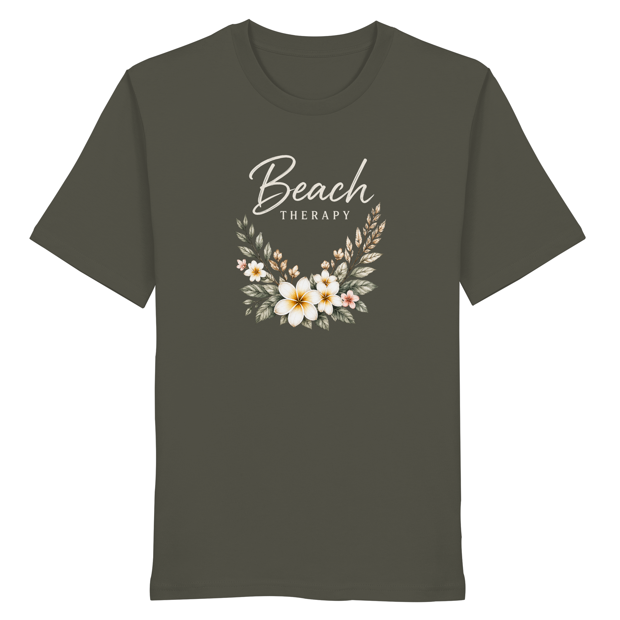 Beach Therapy – Floral Collection | Helle Schrift  - Organic Shirt