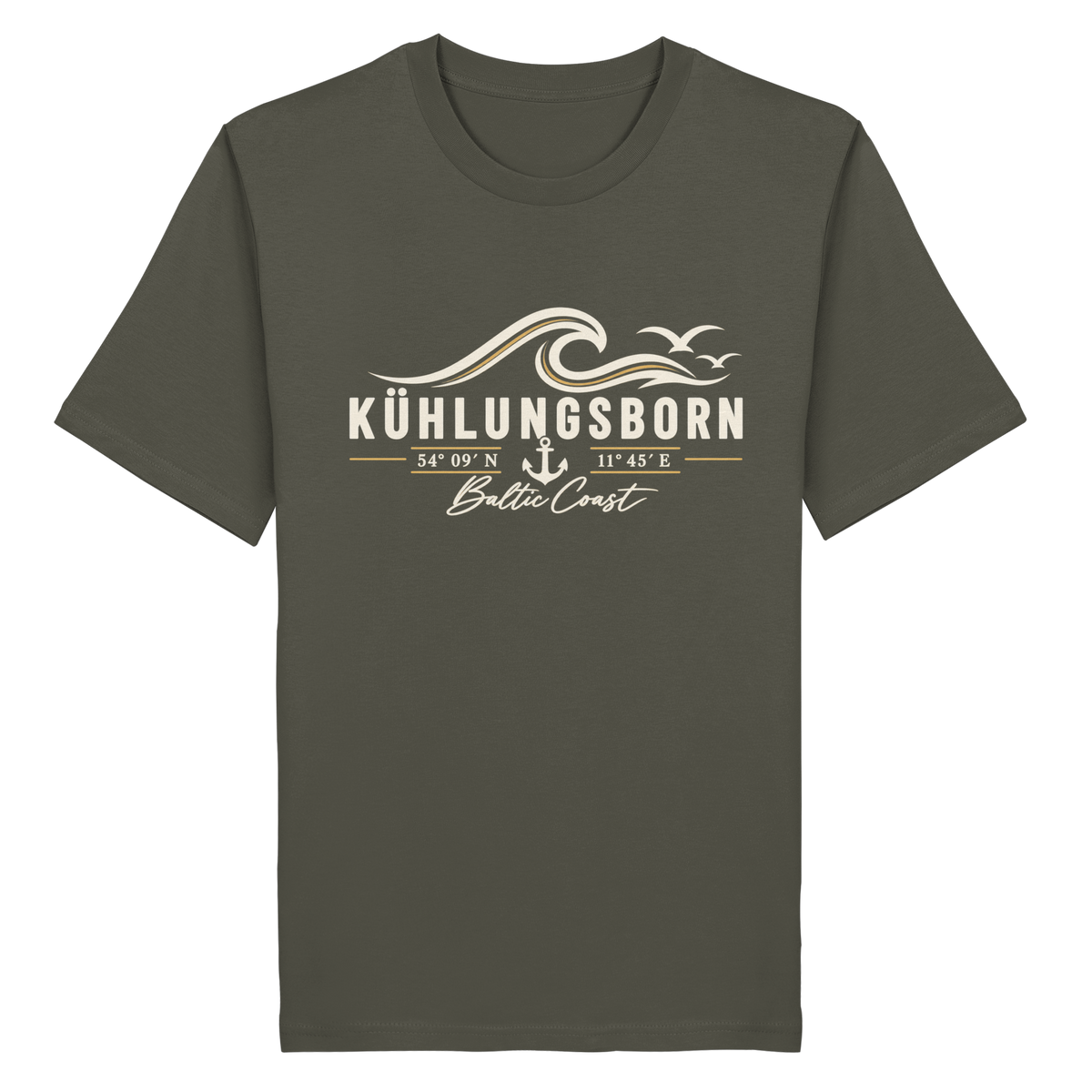 Kühlungsborn – Baltic Coast - Dark Edition - T-Shirt 100% Bio Baumwolle