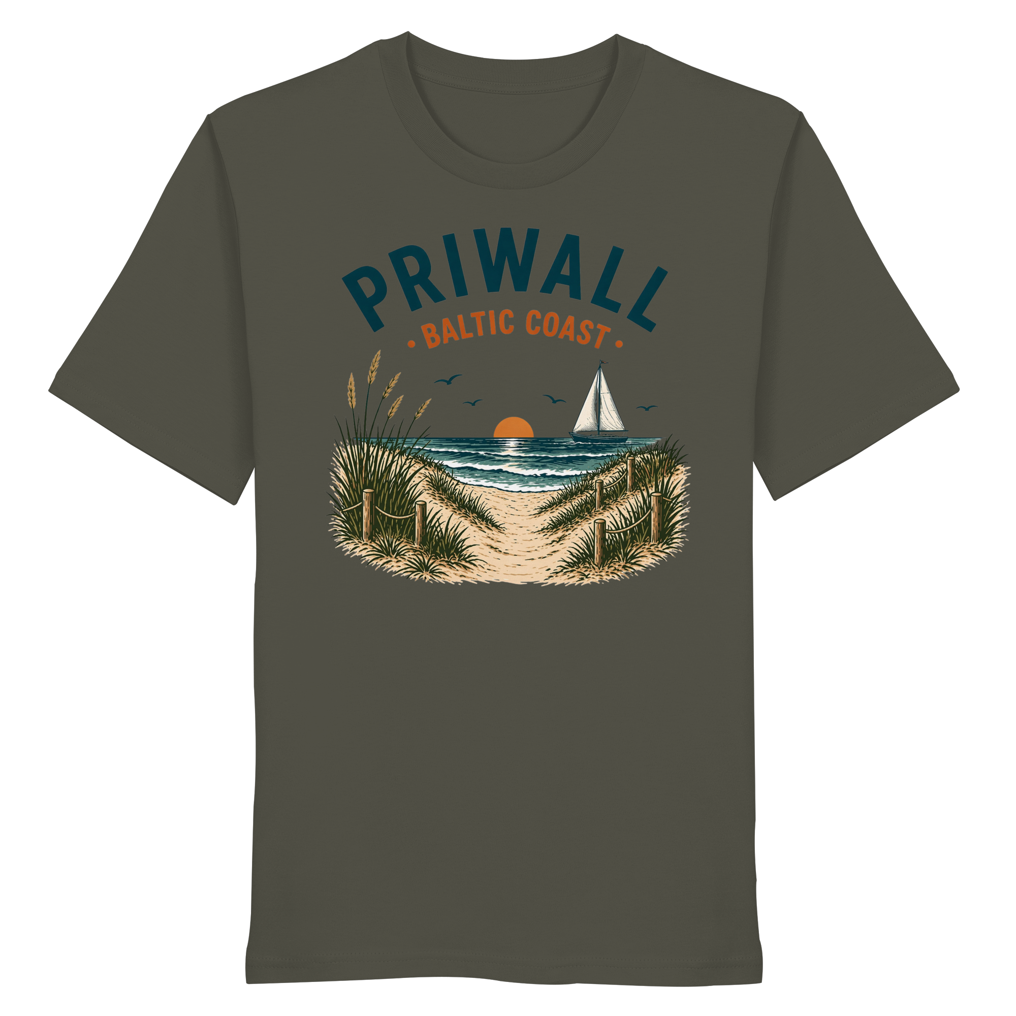 Ostsee T-Shirt – Priwall Vibes Baltic Coast – Sommer Strand Shirt Unisex