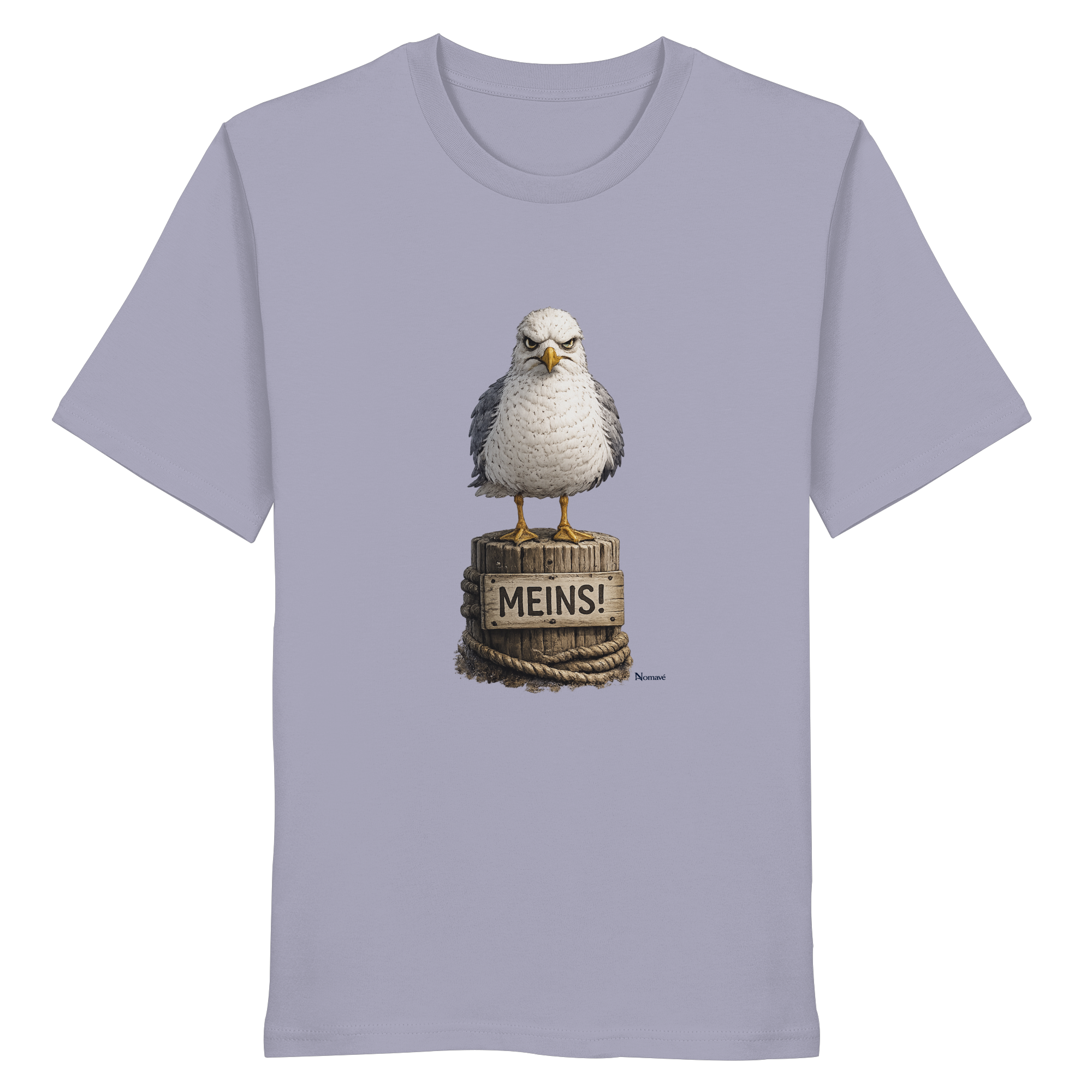 Möwe mit Meinung – MEINS! | - Organic Shirt
