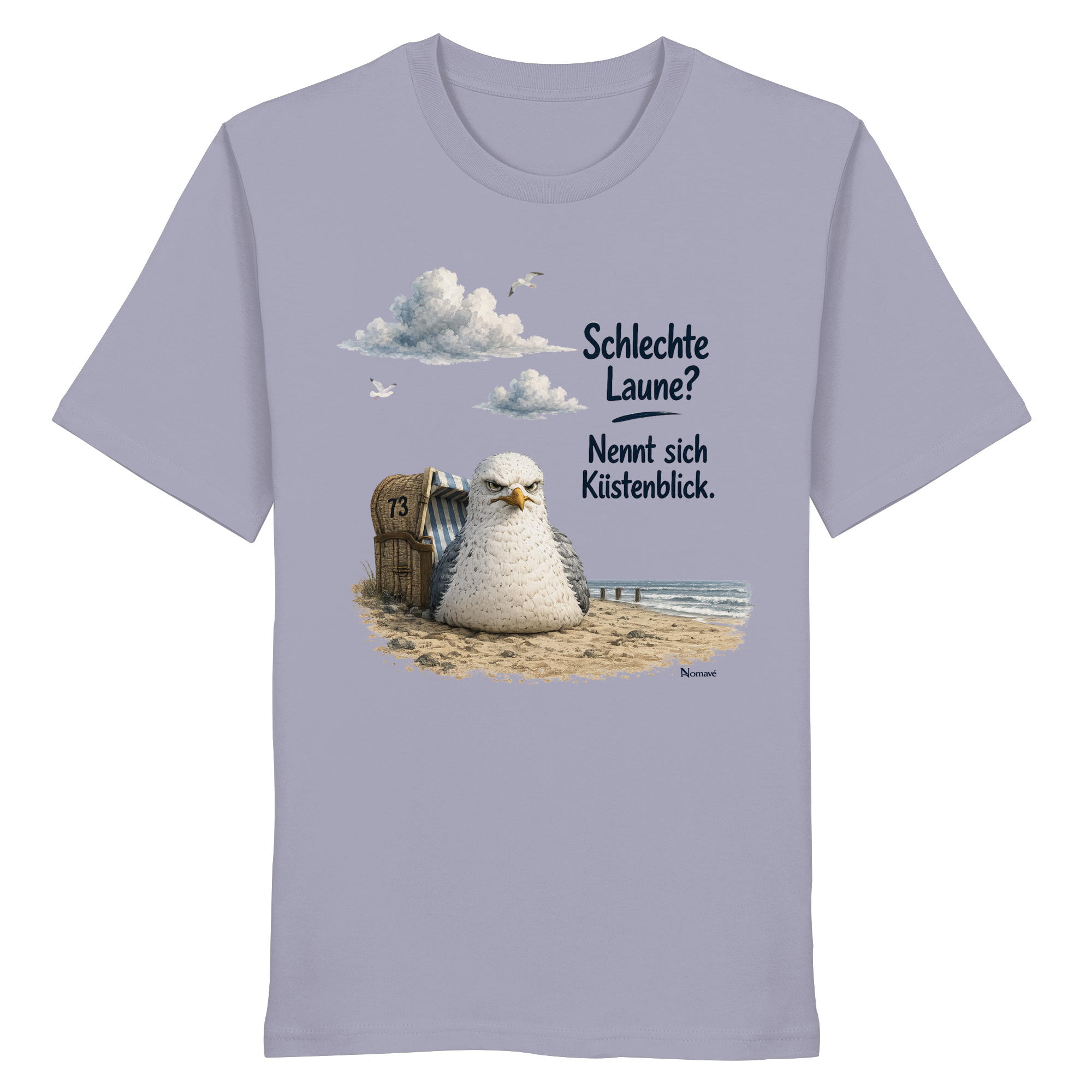 Maritimer Küstenhumor Möwen Motiv für Ostsee und Nordseefans und Meerliebhaber - Organic Shirt