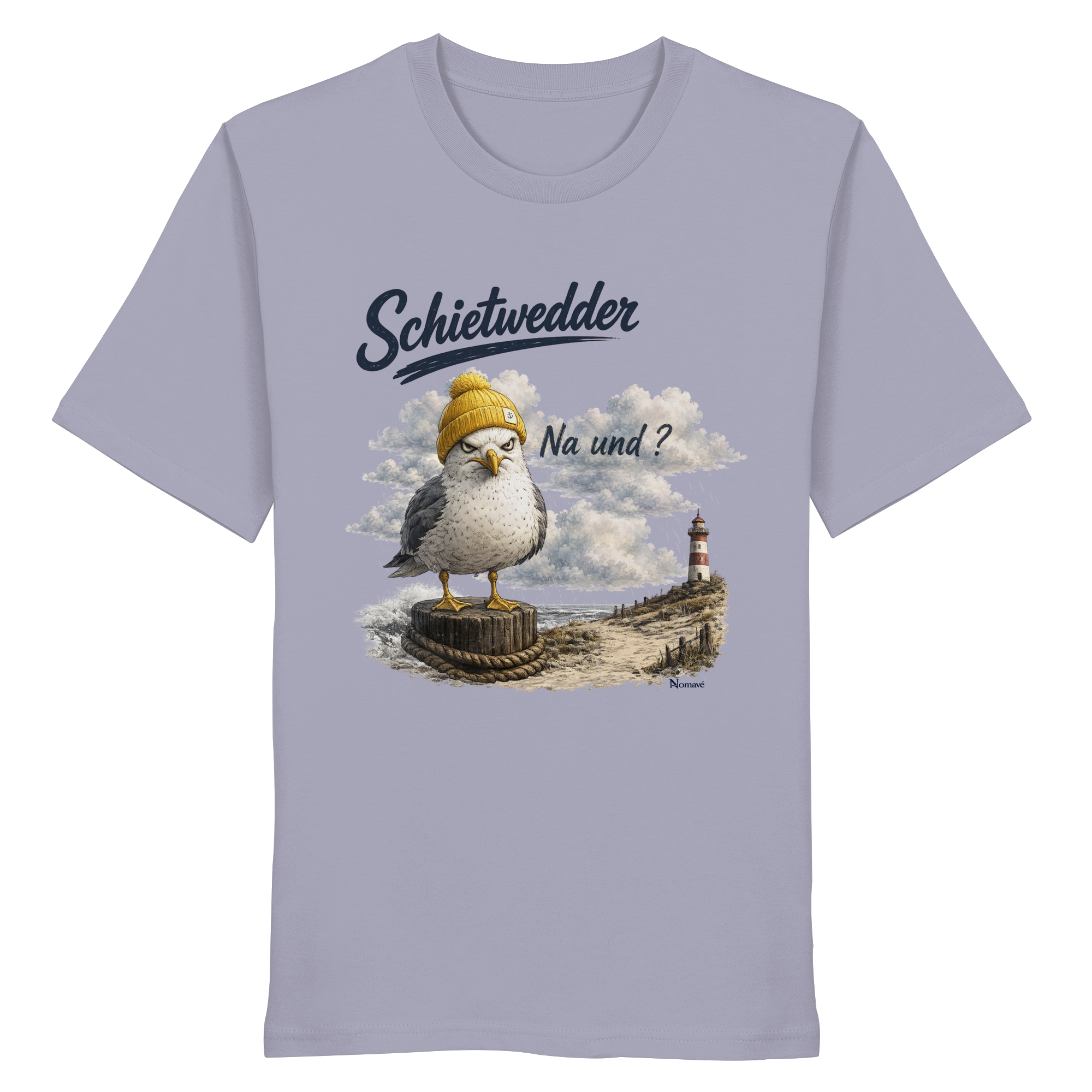 Alpha Möwe – Schietwedder? Na und! - Bio T - Shirt