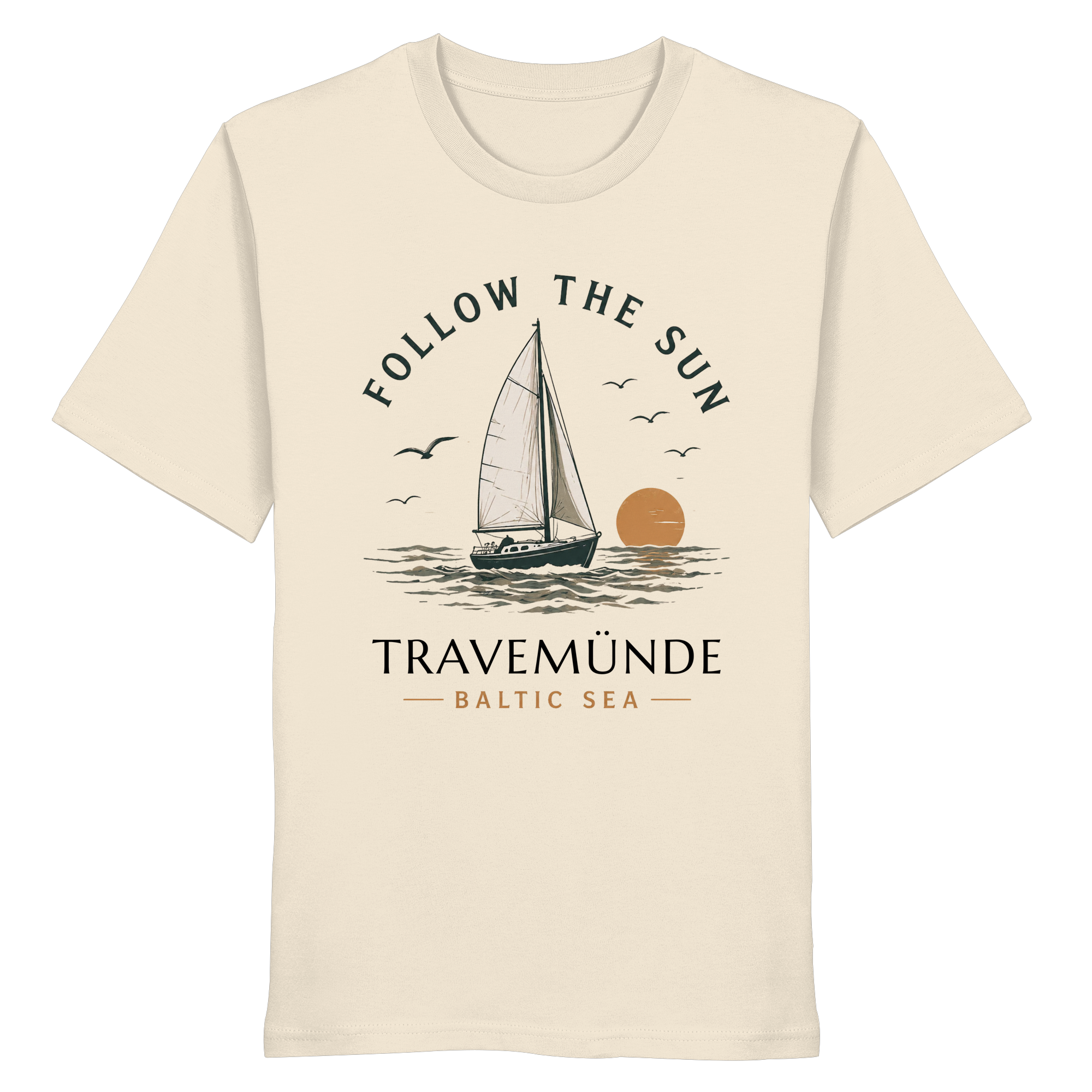 Travemünde Follow The Sun Shirt – Ostsee Bio Baumwolle