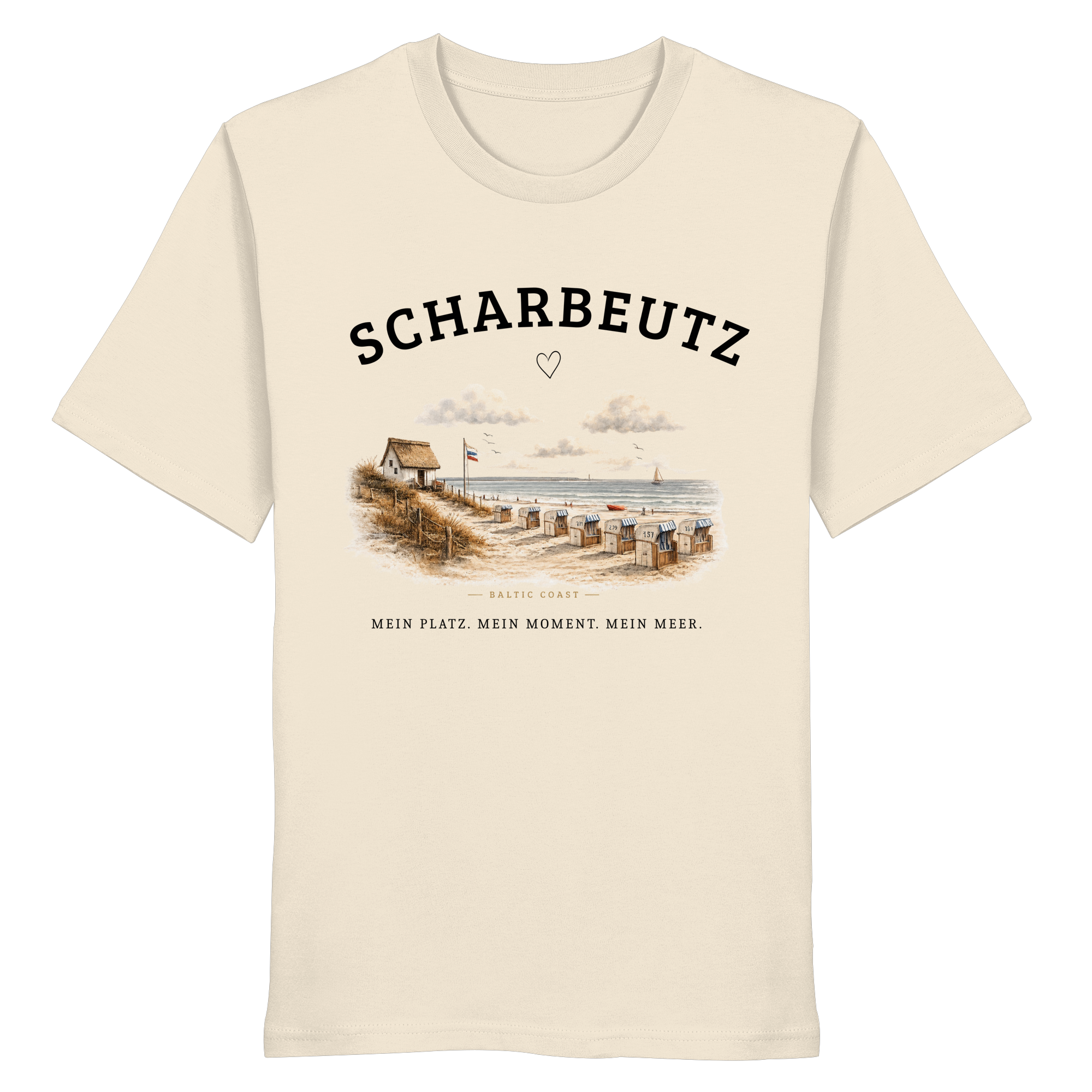 Scharbeutz Ostsee Shirt – Strandhaus am Meer – Bio T-Shirt Unisex