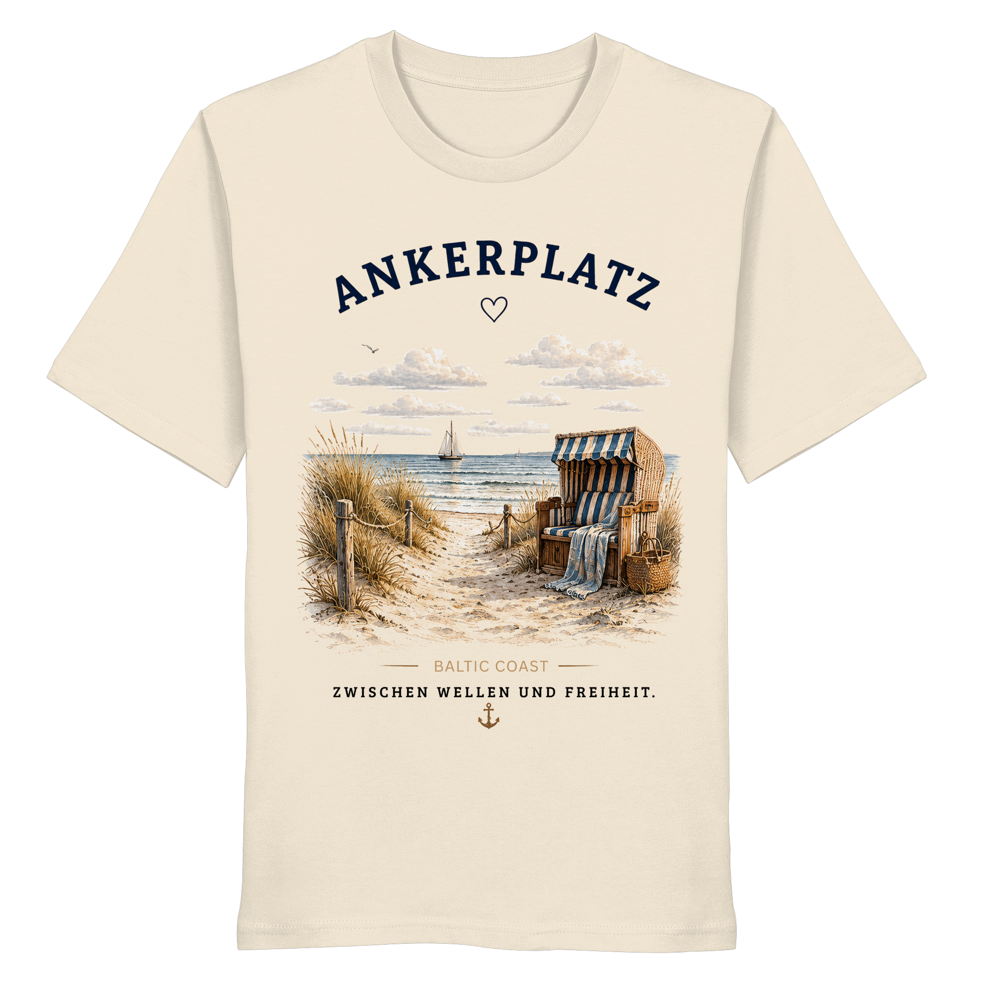 Ankerplatz Ostsee Shirt – Küstengefühl Organic T-Shirt Unisex