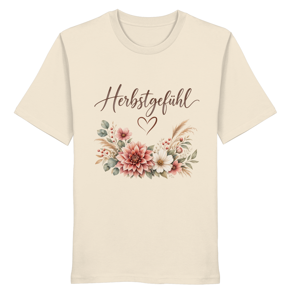 Herbstgefühl – Autumn Bloom - Organic Shirt