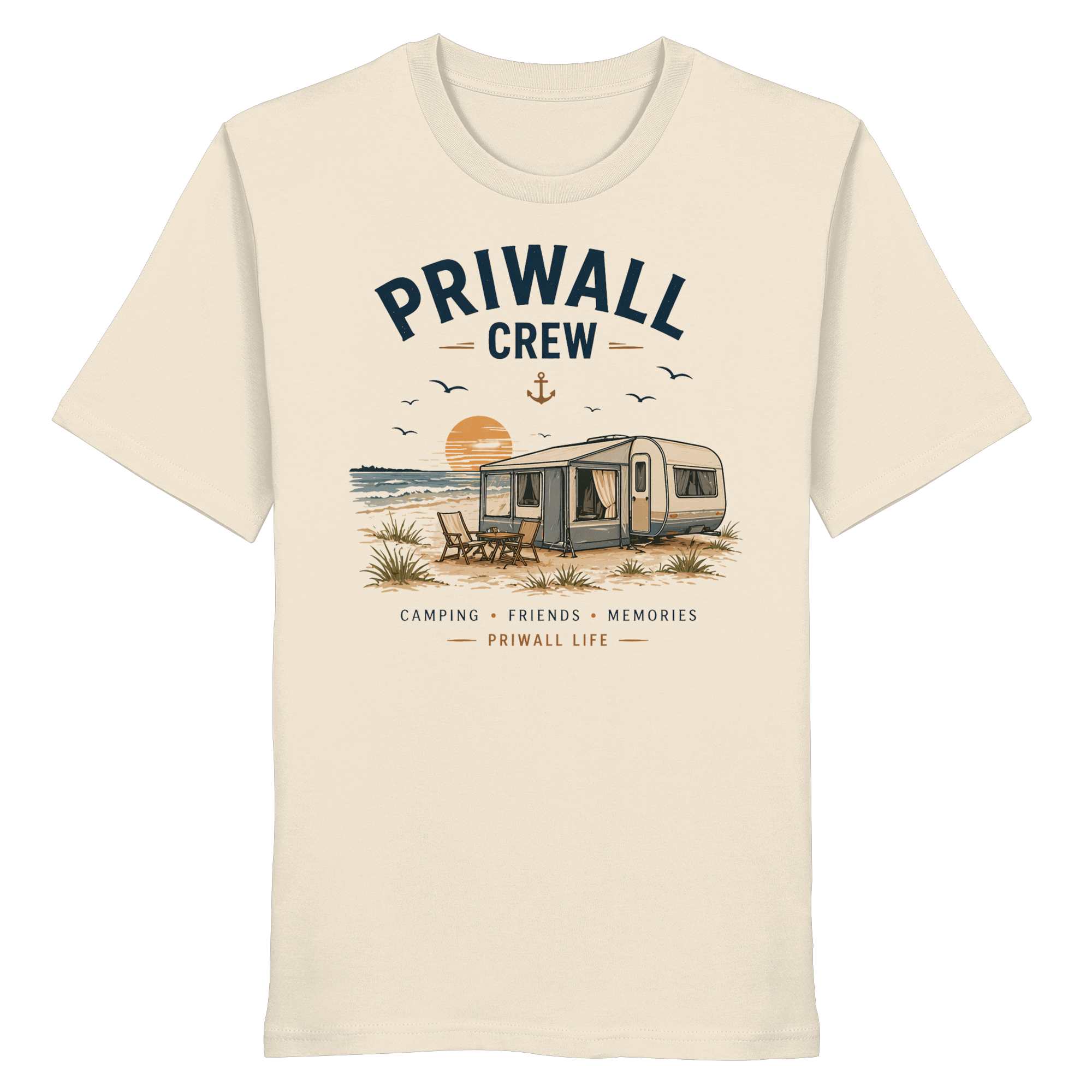 Priwall Crew T-Shirt – Ostsee Shirt – Organic Unisex Baumwolle