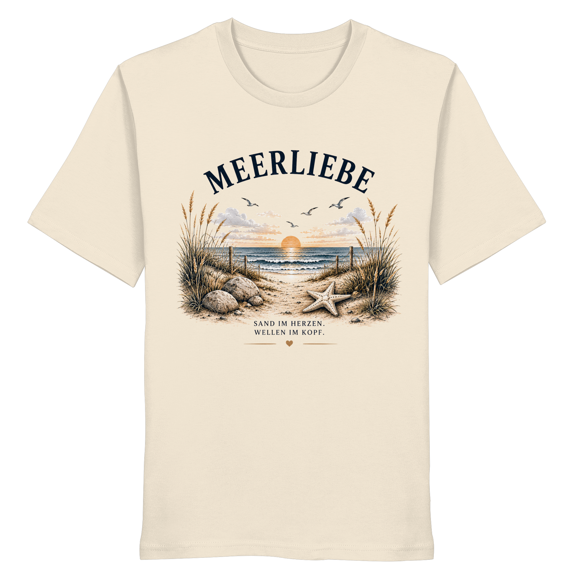 Meerliebe Shirt – Küstengefühl Sea & Soul – Bio T-Shirt Unisex