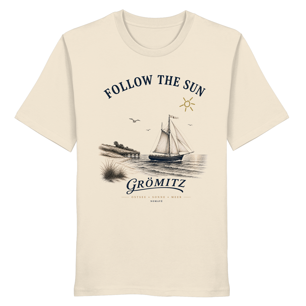 Grömitz - Follow the Sun - Bio Ostsee T - Shirt