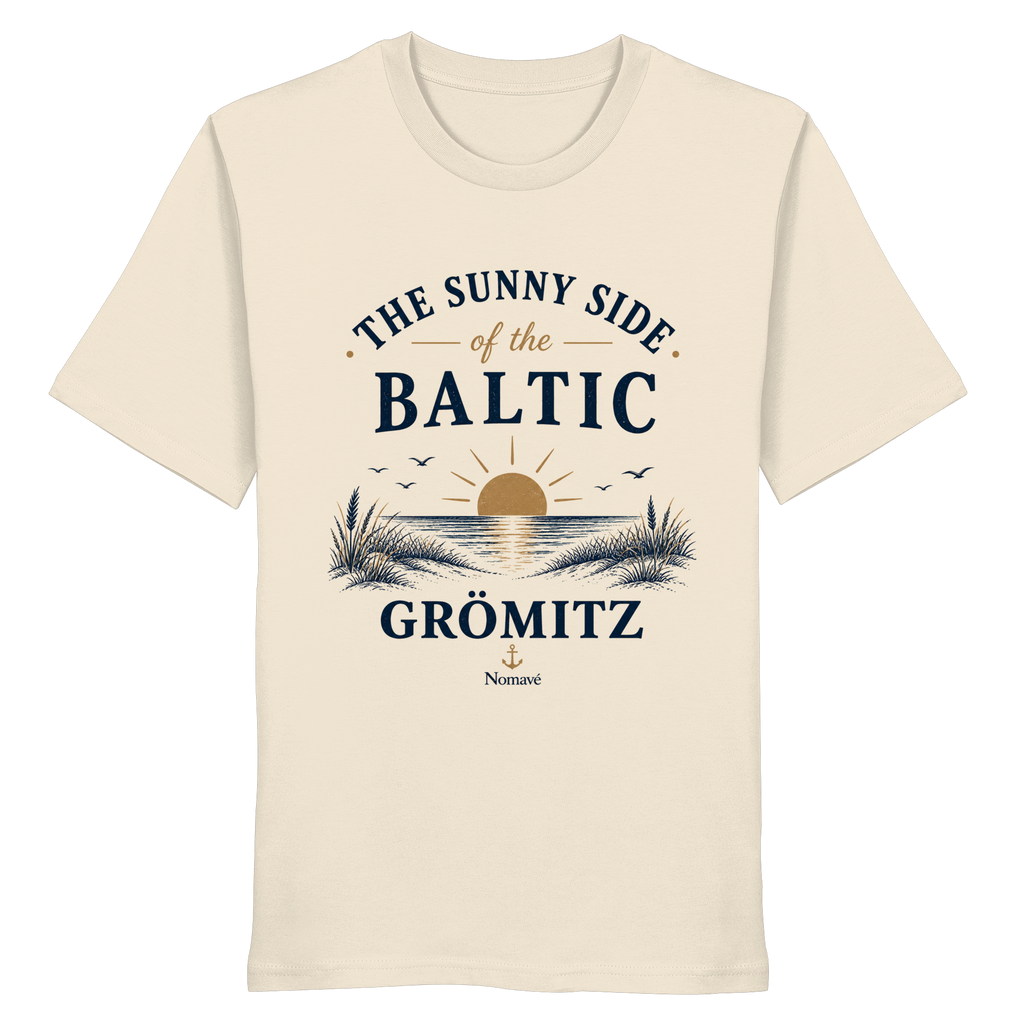 Grömitz - The Sunny Side - Sonnenseite Ostsee Bio T - Shirt