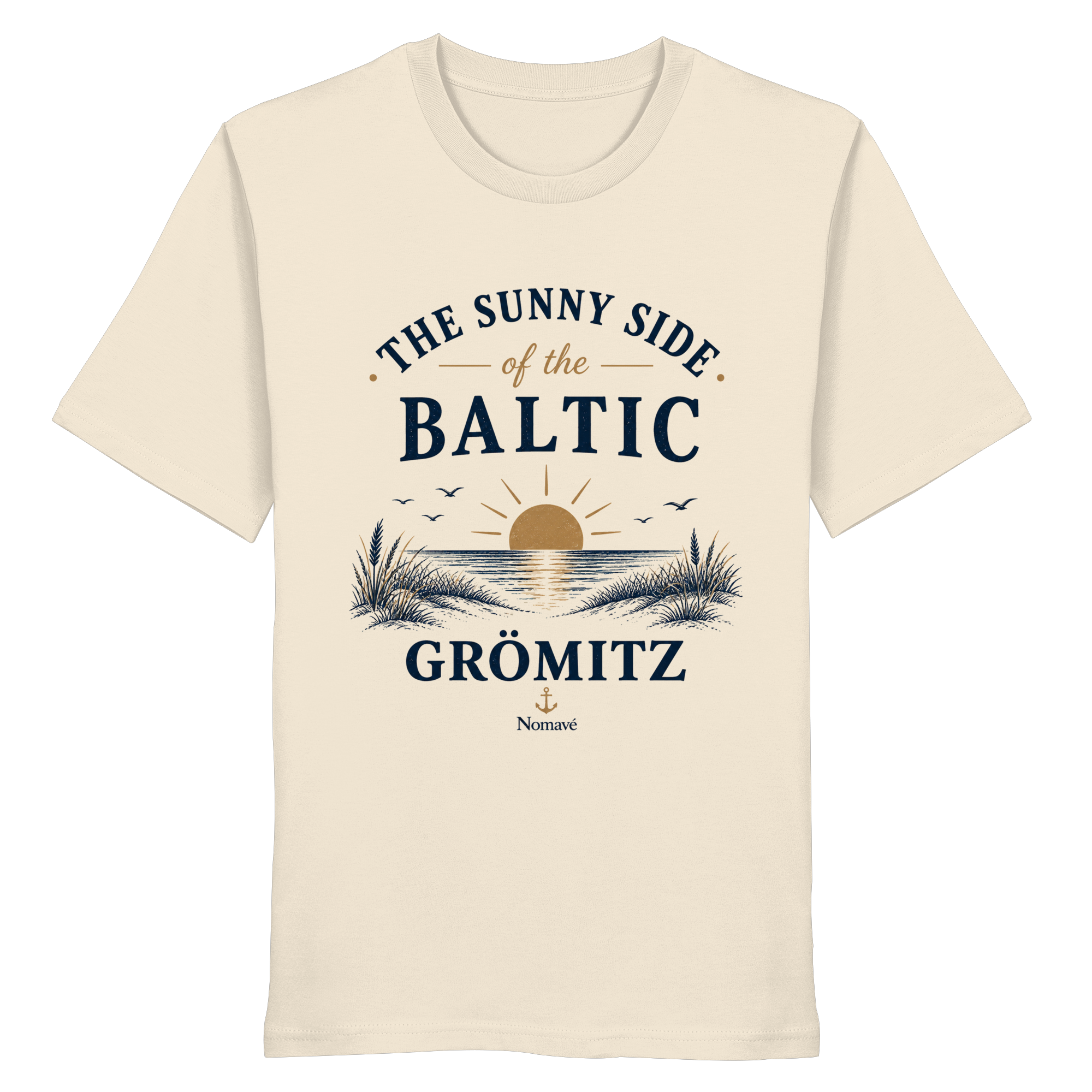 Grömitz - The Sunny Side - Sonnenseite Ostsee Bio T - Shirt