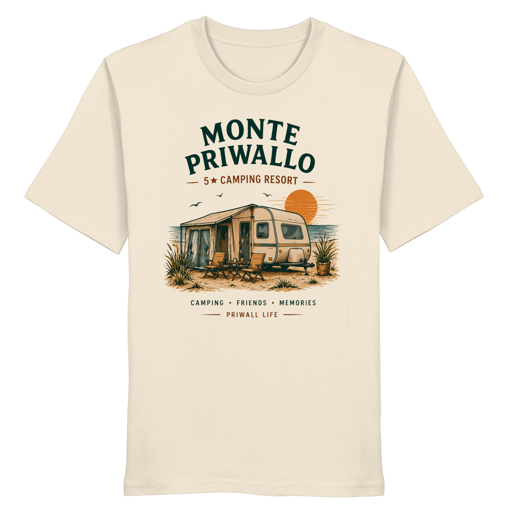 Ostsee Camping T-Shirt – Vanlife Shirt Monte Priwallo – Priwall Vibes