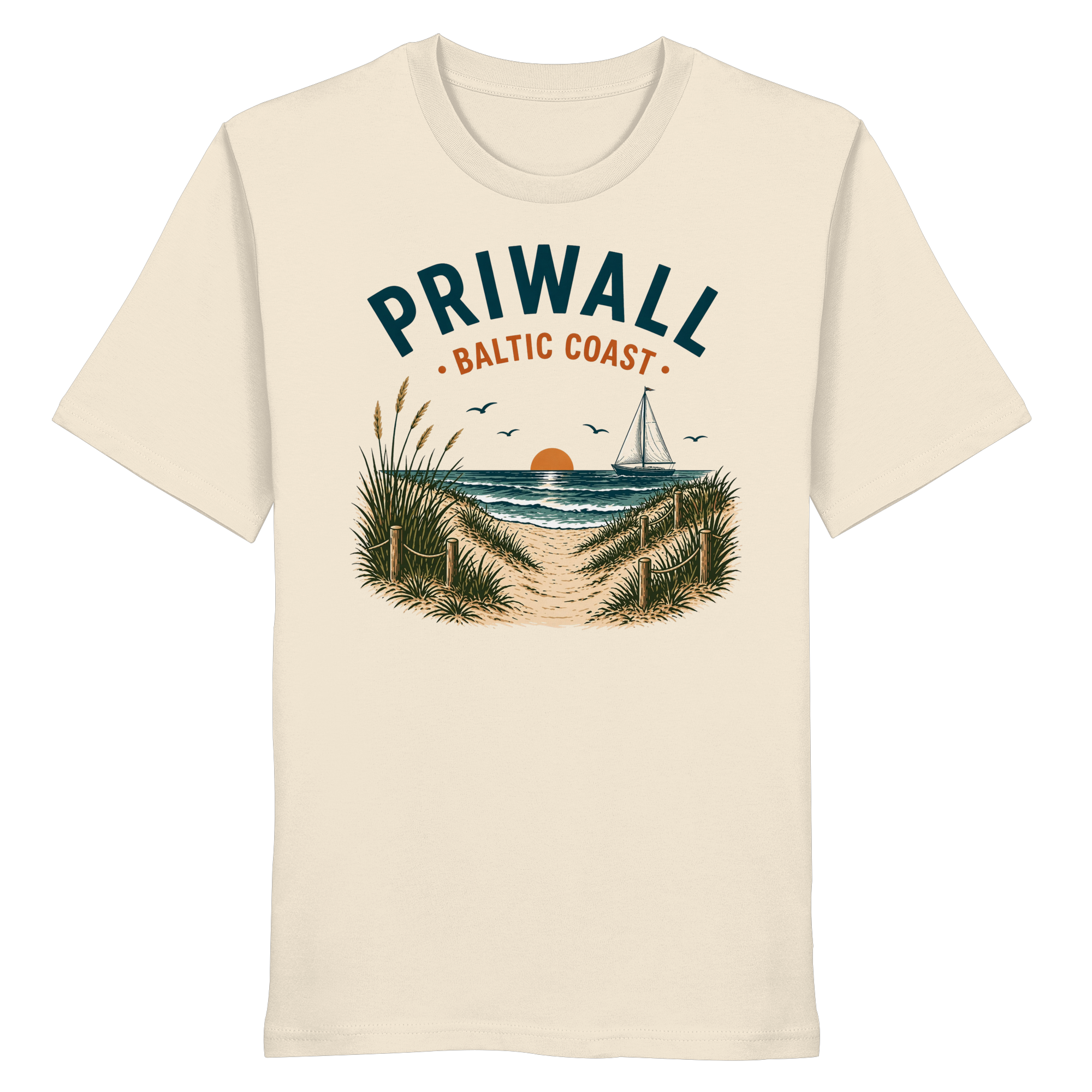 Ostsee T-Shirt – Priwall Vibes Baltic Coast – Sommer Strand Shirt Unisex