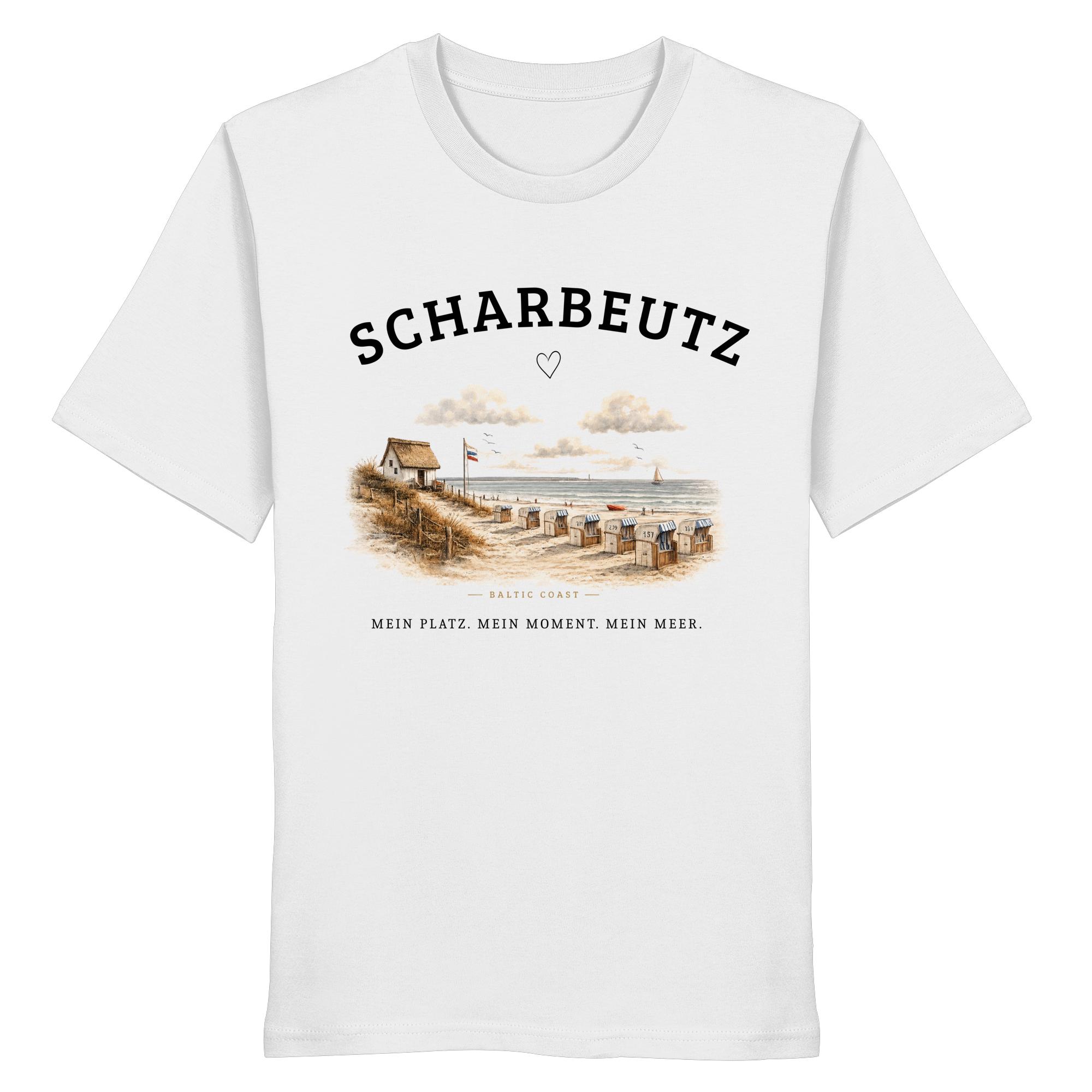Scharbeutz Ostsee Shirt – Strandhaus am Meer – Bio T-Shirt Unisex