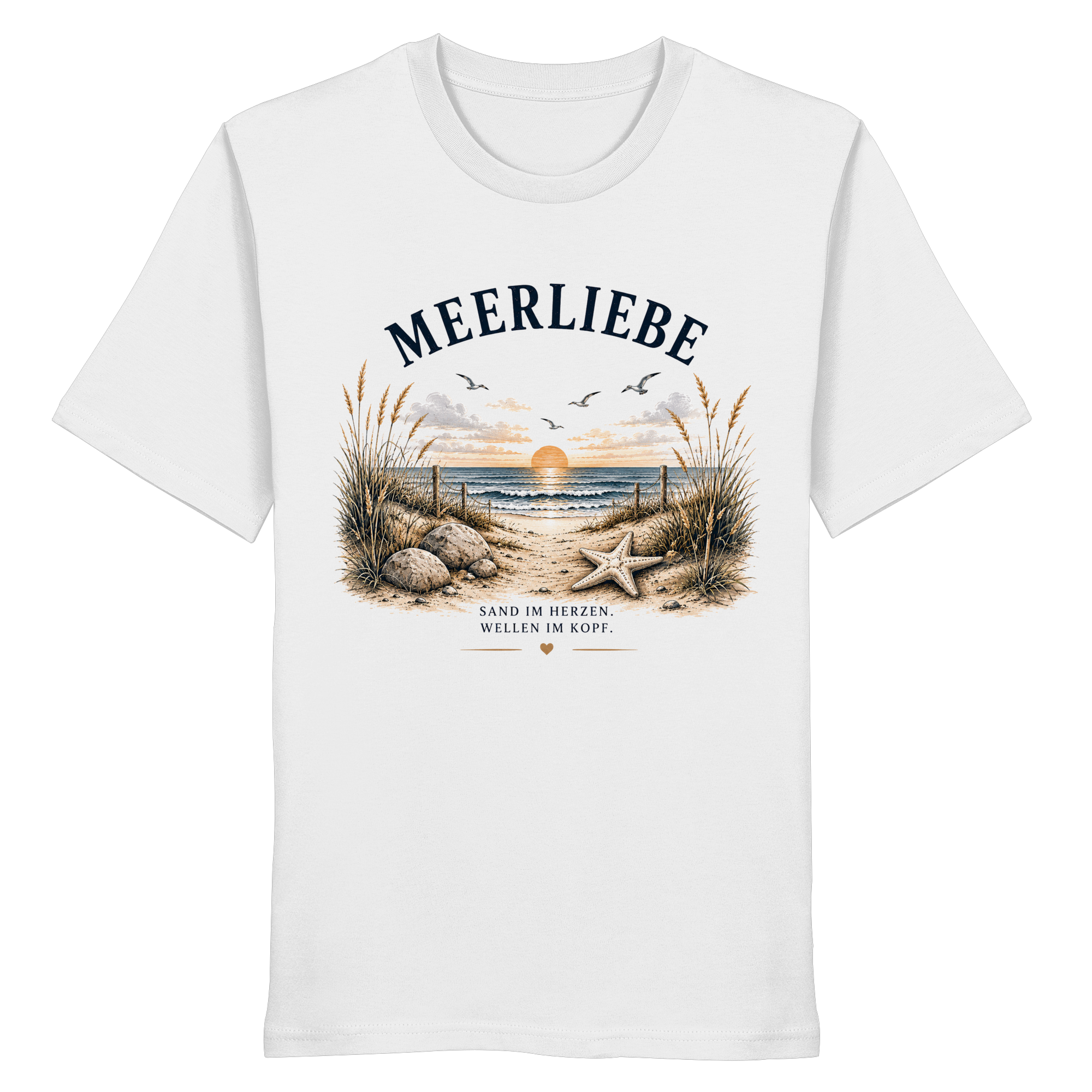 Meerliebe Shirt – Küstengefühl Sea & Soul – Bio T-Shirt Unisex
