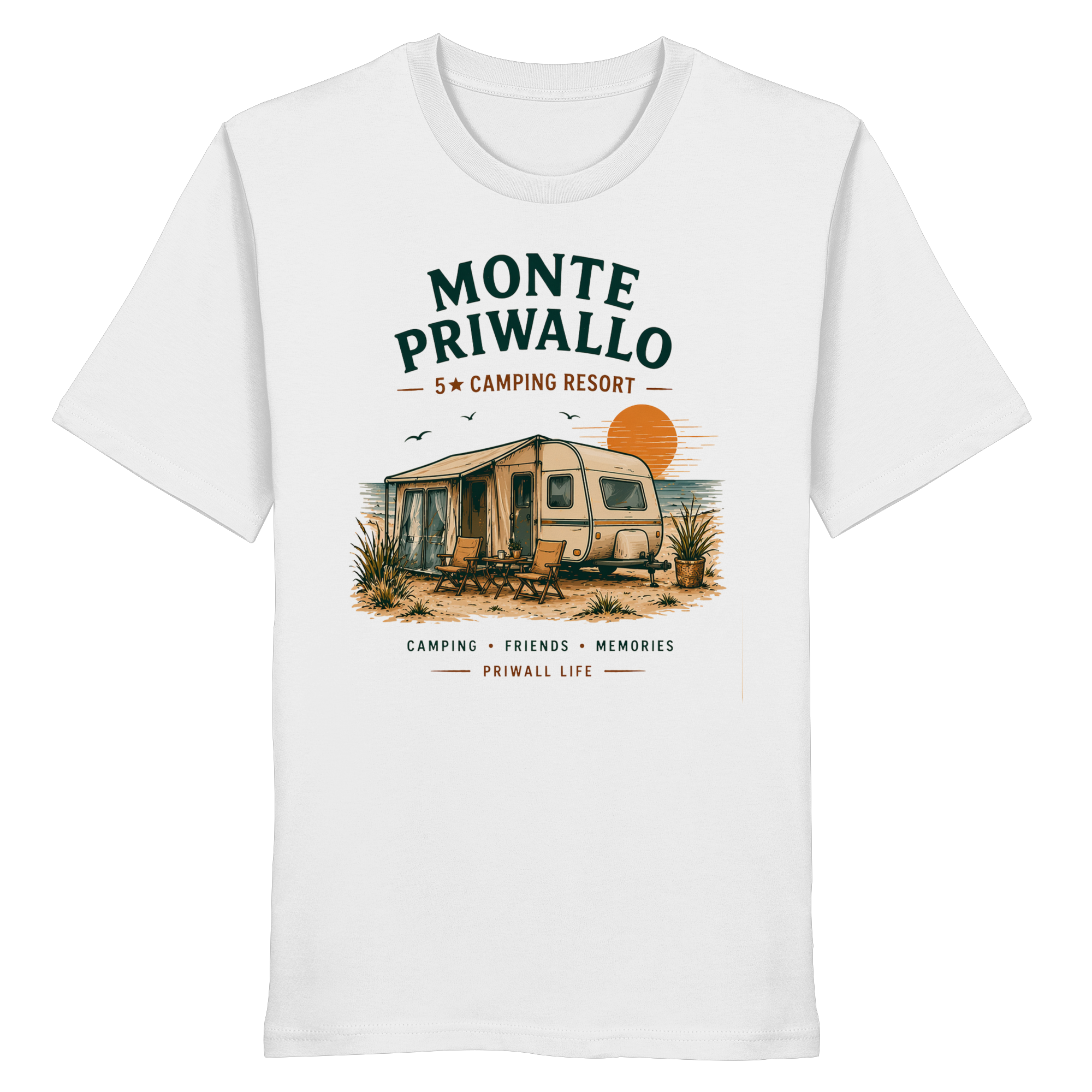 Ostsee Camping T-Shirt – Vanlife Shirt Monte Priwallo – Priwall Vibes