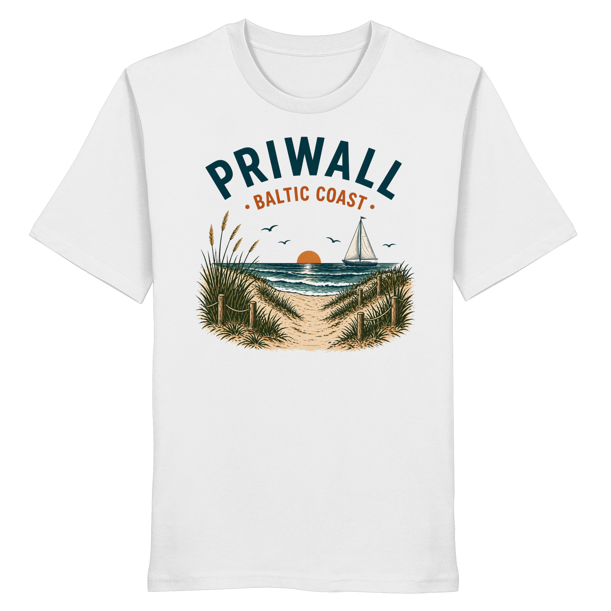 Ostsee T-Shirt – Priwall Vibes Baltic Coast – Sommer Strand Shirt Unisex