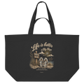 Life-is-better-in-Flip-Flops-Dark-Edition - Organic Shopping-Bag