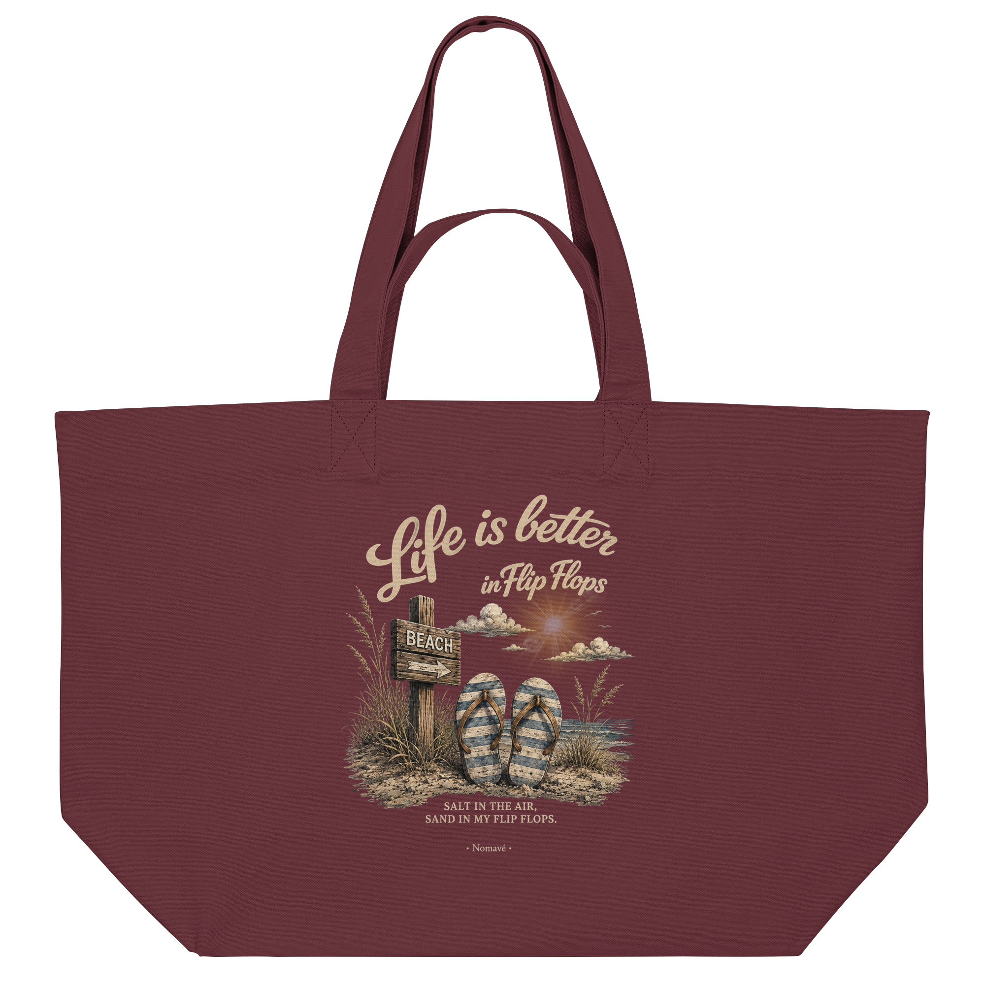 Life-is-better-in-Flip-Flops-Dark-Edition - Organic Shopping-Bag