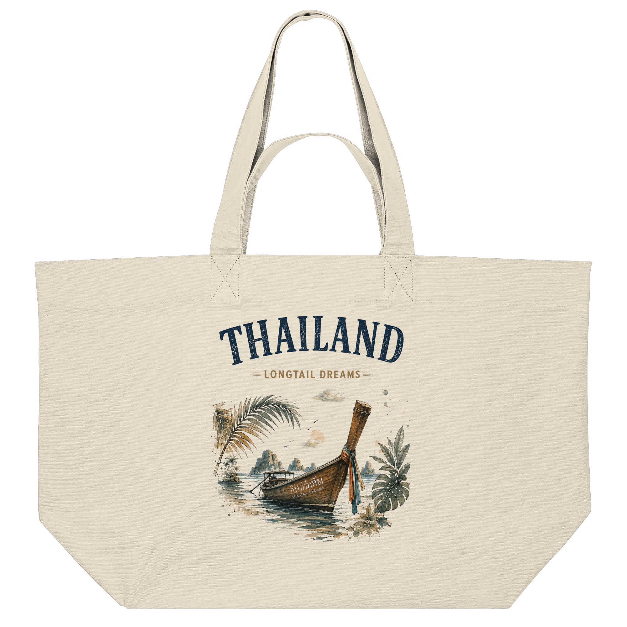 Thailand-Longtail-Dreams-Light-Edition - Organic Shopping-Bag