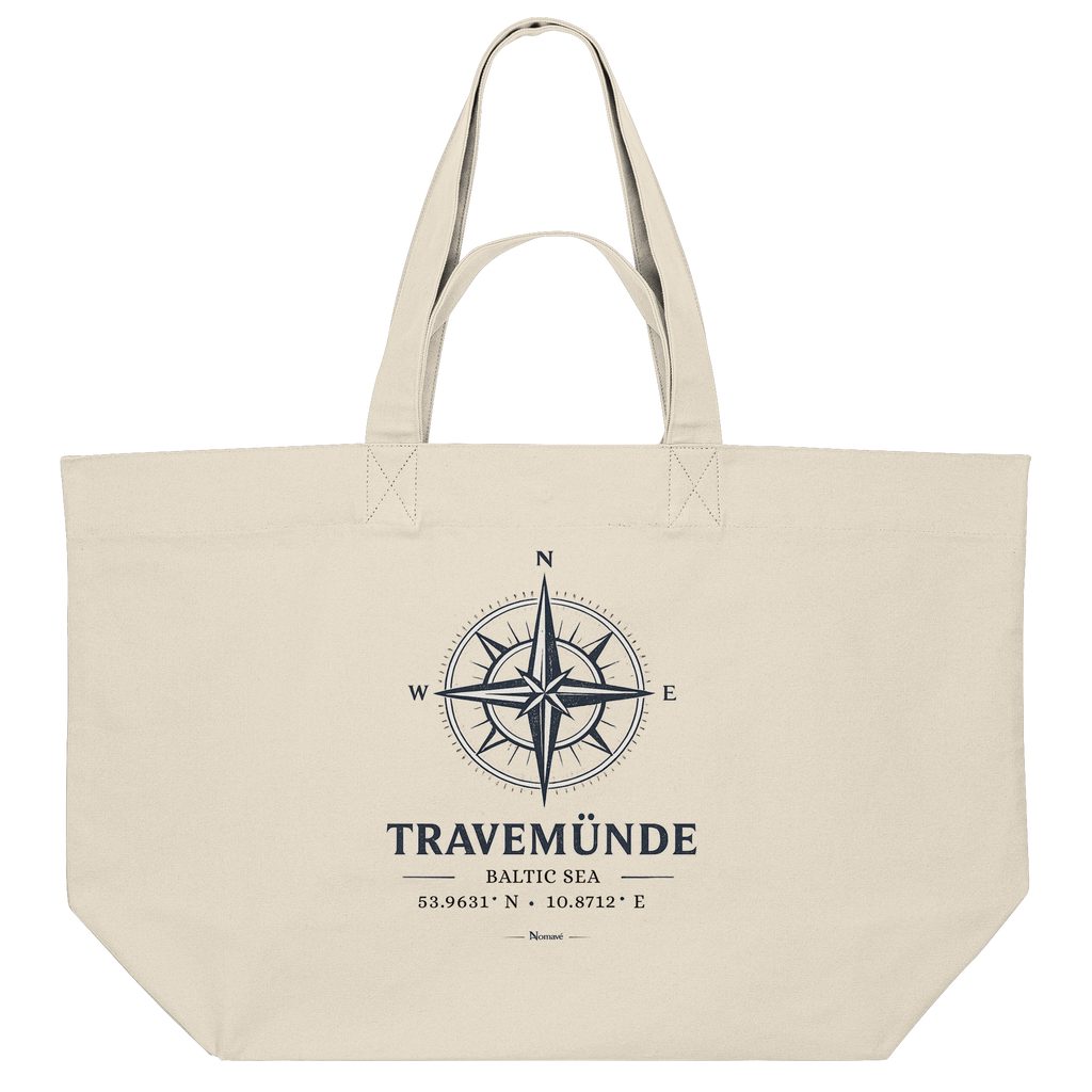 Travemünde Windrose – Baltic Sea Bio Einkaufstasche | Beach Bag