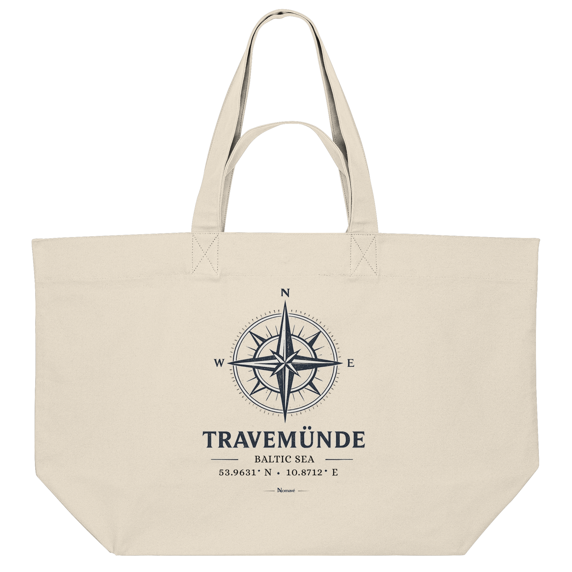 Travemünde Windrose – Baltic Sea Bio Einkaufstasche | Beach Bag