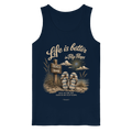 Life-is-better-in-Flip-Flops-Dark-Edition - Organic Tank Top
