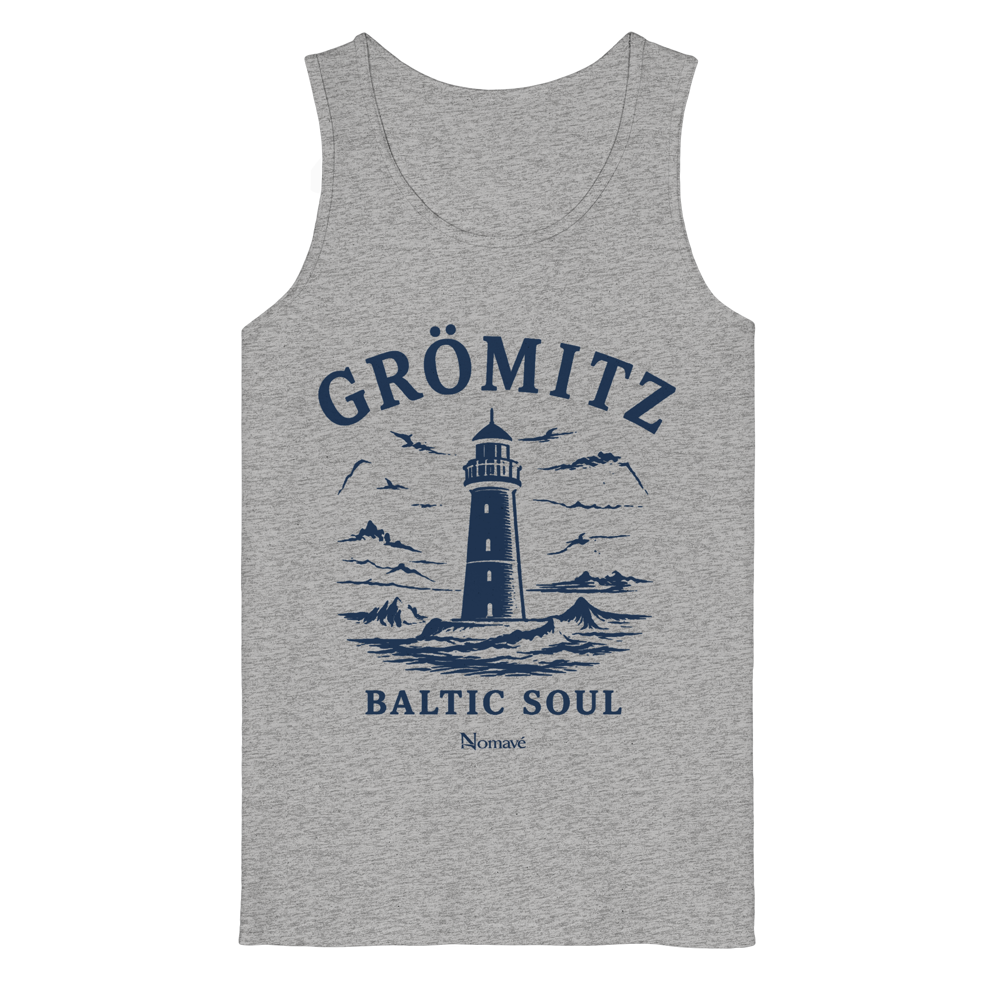 Grömitz Baltic Soul - Ostsee Bio Leuchtturm Tank Top