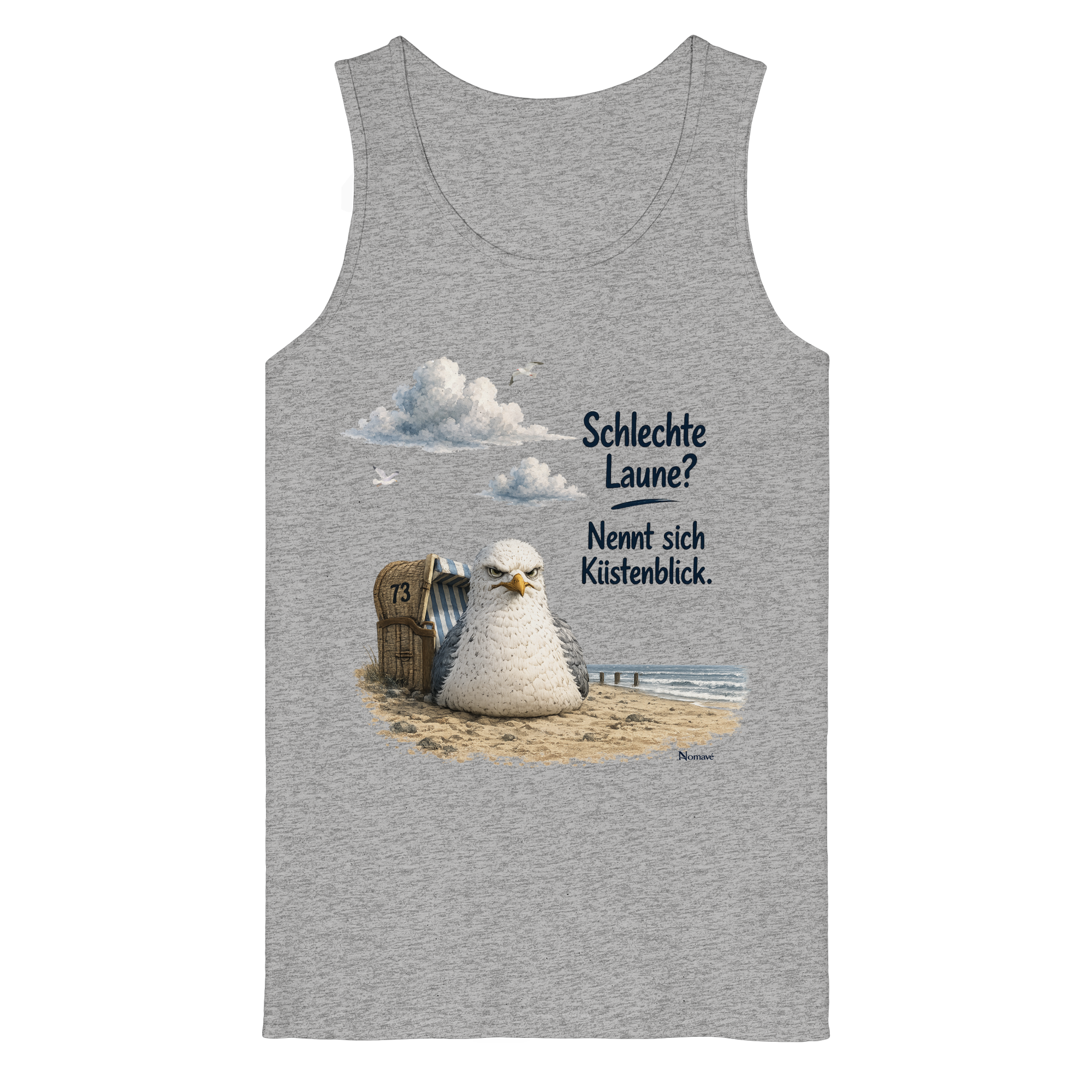 Maritimer Küstenhumor Möwen Motiv für Ostsee und Nordseefans und Meerliebhaber - Organic Tank Top