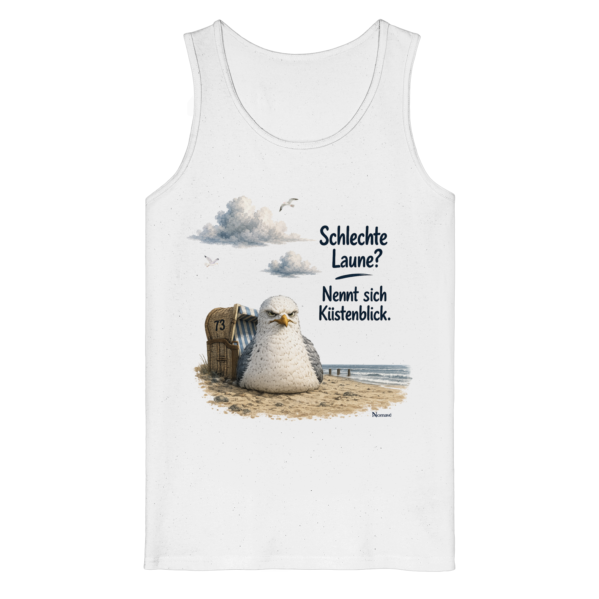 Maritimer Küstenhumor Möwen Motiv für Ostsee und Nordseefans und Meerliebhaber - Organic Tank Top