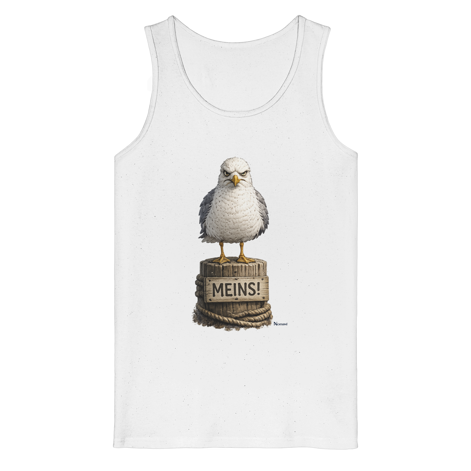 Möwe mit Meinung – MEINS! | - Organic Tank Top