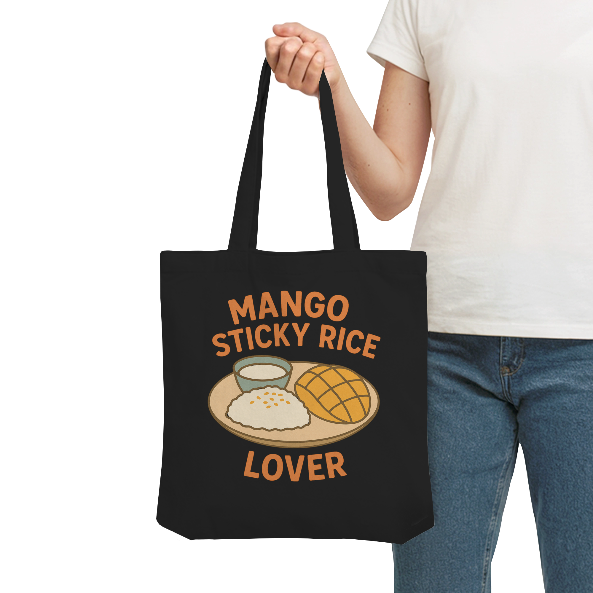 Mango Sticky Rice Lover – Thai Dessert  | Thailand Food Design - Organic Tote-Bag