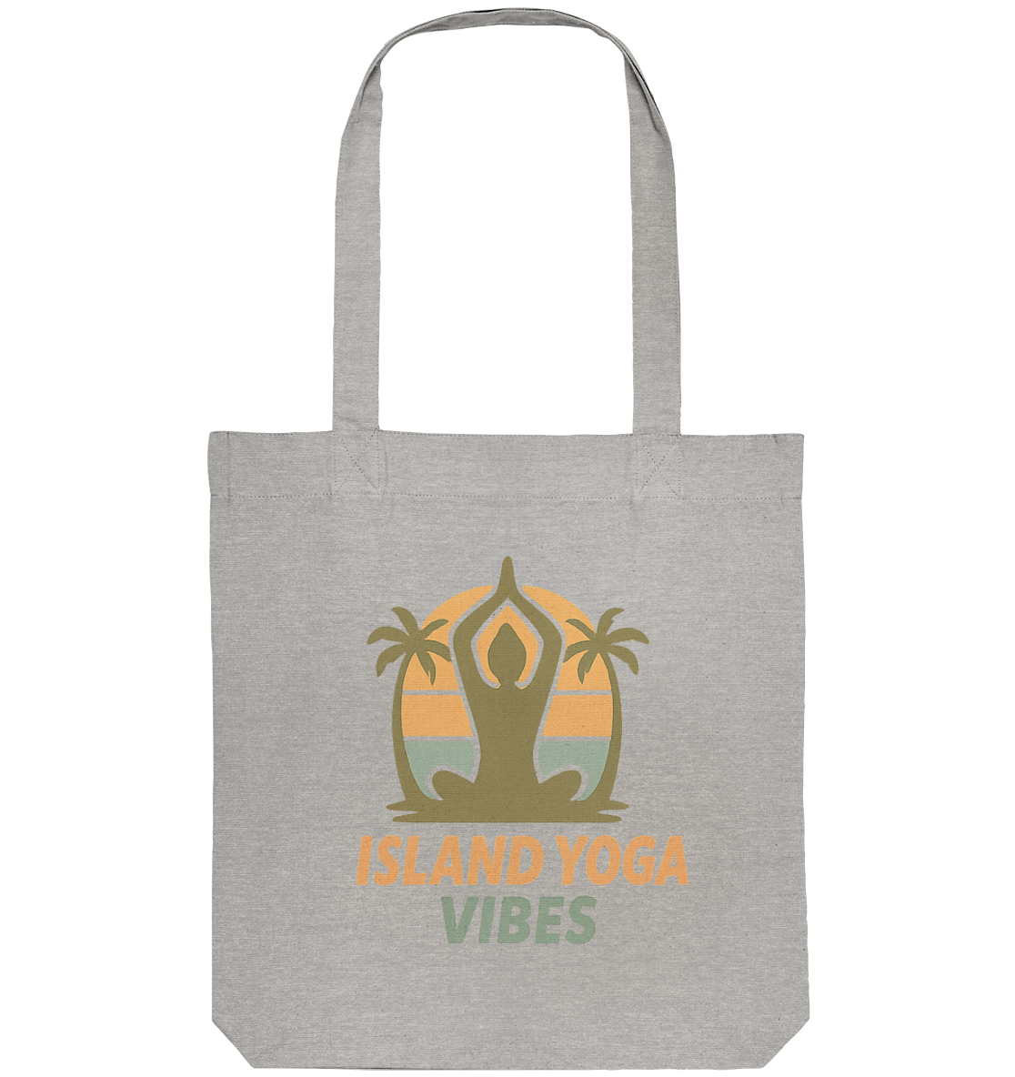 Island Yoga Vibes – Sunset Yoga Design | Tropical Meditation  - Organic Tote-Bag