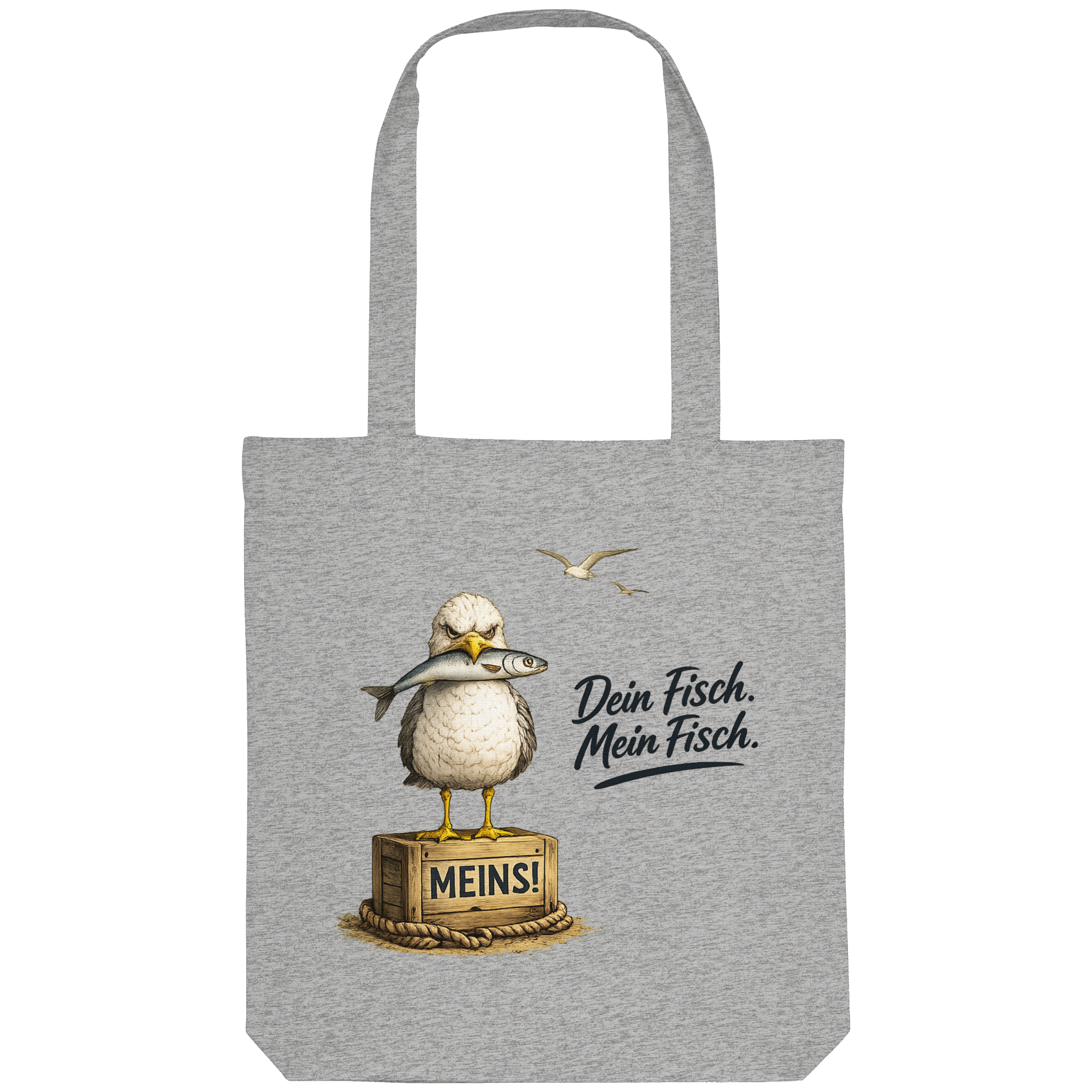 Alpha - Möwe mit Meinung – Dein Fisch. Mein Fisch. | - Organic Tote-Bag