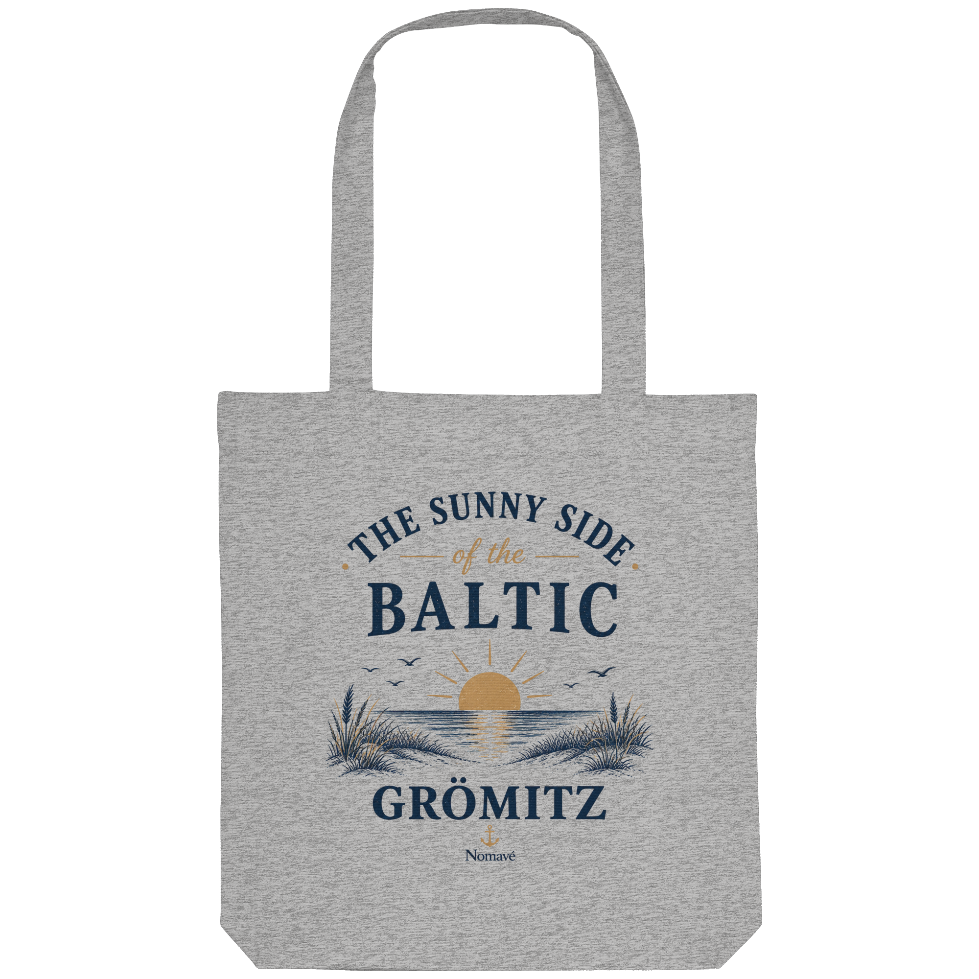 Grömitz - The Sunny Side - Sonnenseite Ostsee Bio Tote-Bag Tasche