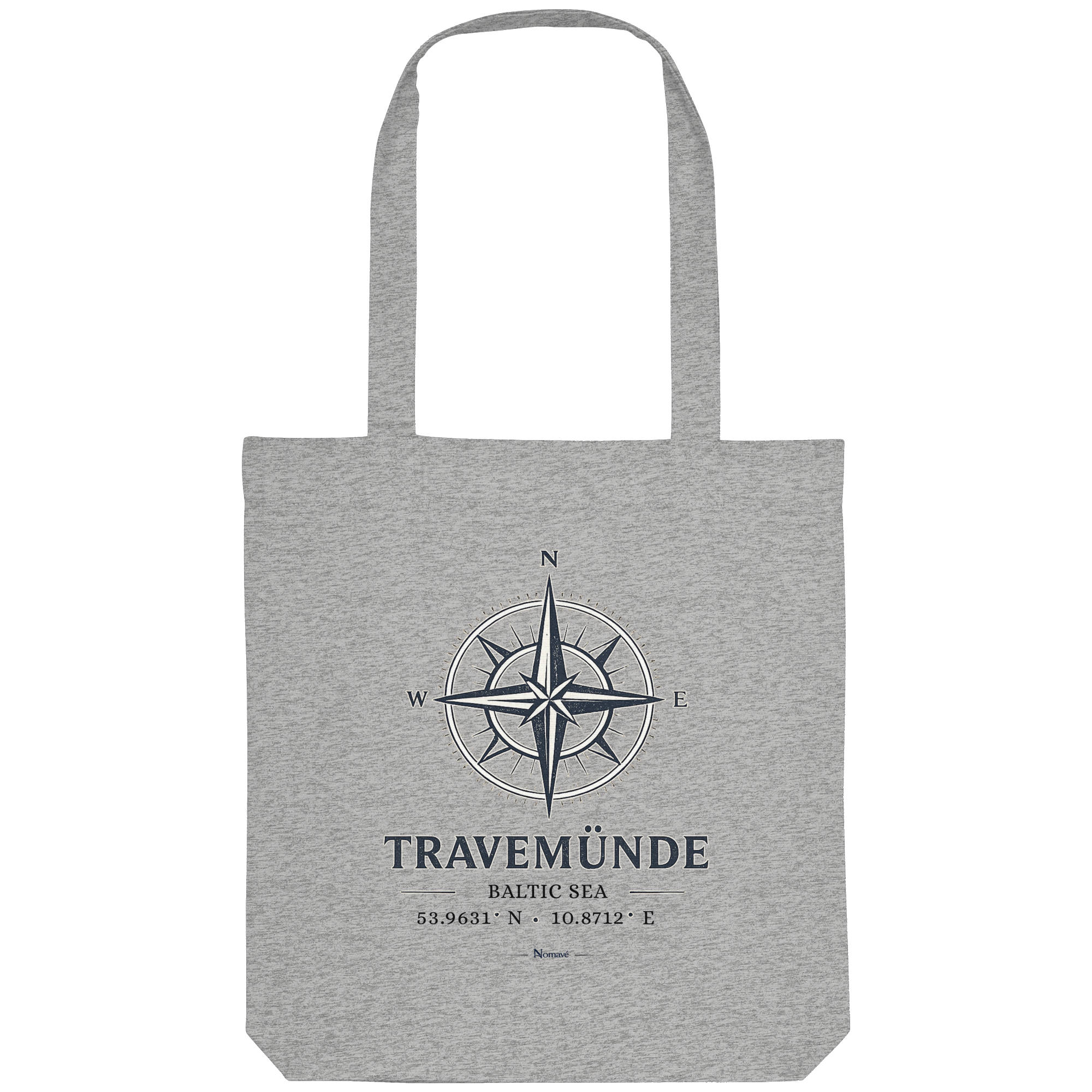 Travemünde Windrose – Baltic Sea Bio Stofftasche (Tote Bag)