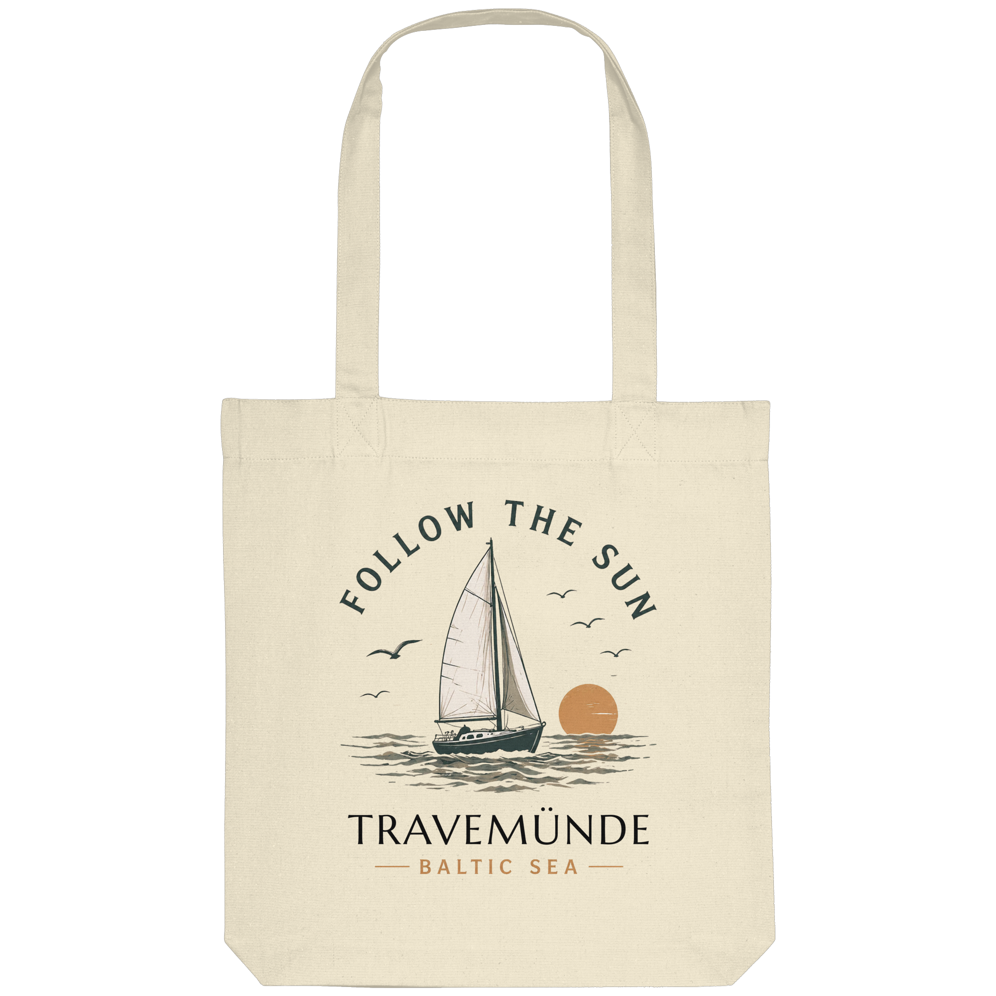 Travemünde Follow The Sun Tote Bag – Ostsee Stofftasche