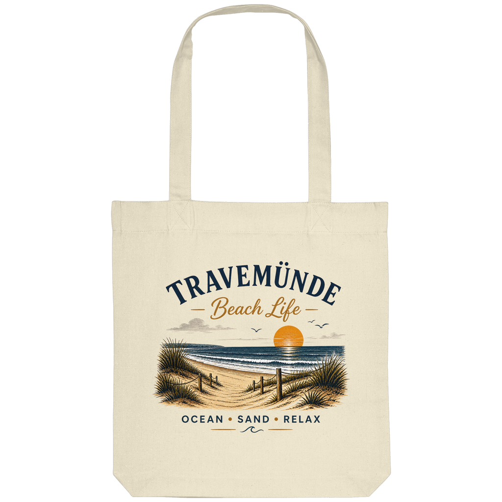 Travemünde Beach Life – Organic Tote-Bag