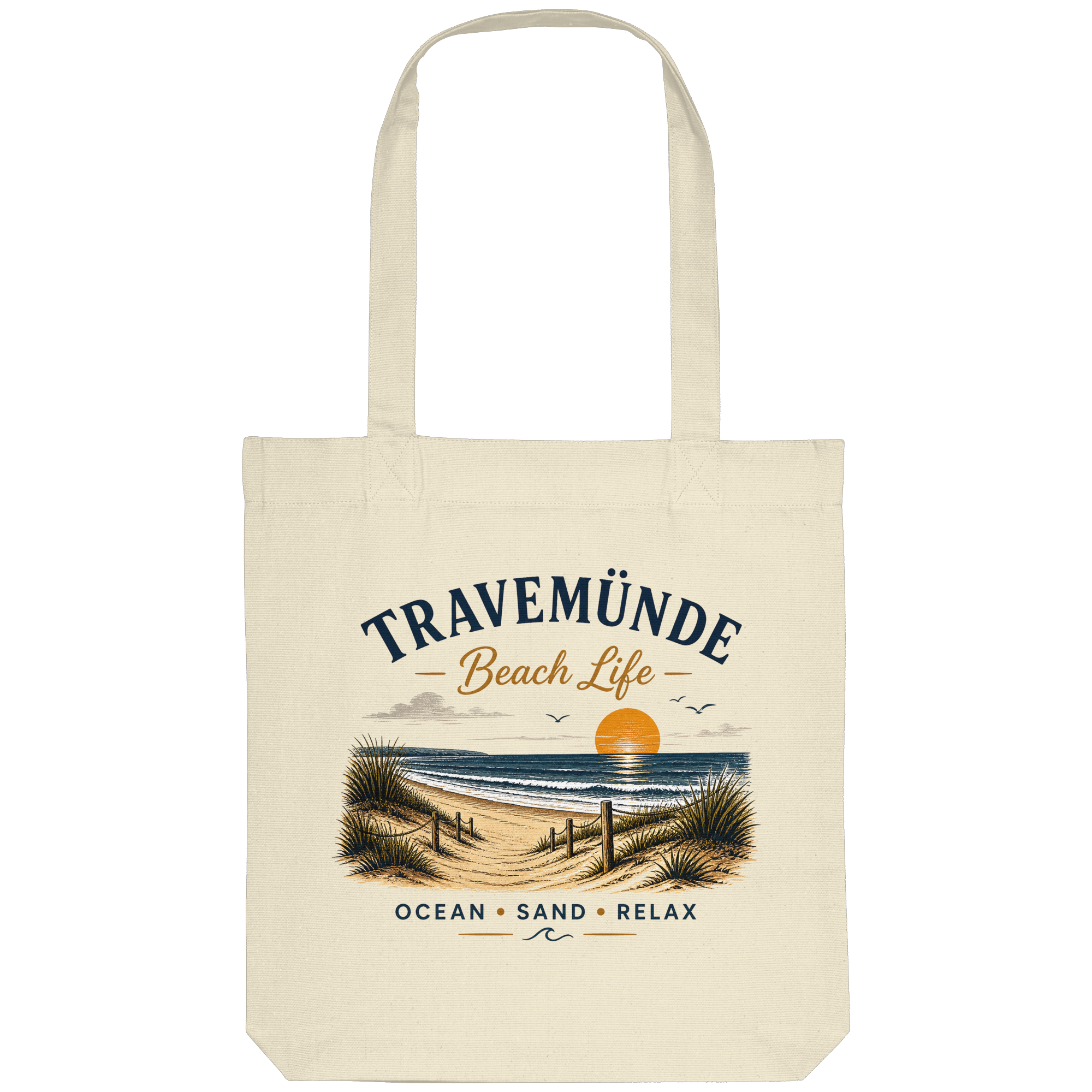 Travemünde Beach Life – Organic Tote-Bag